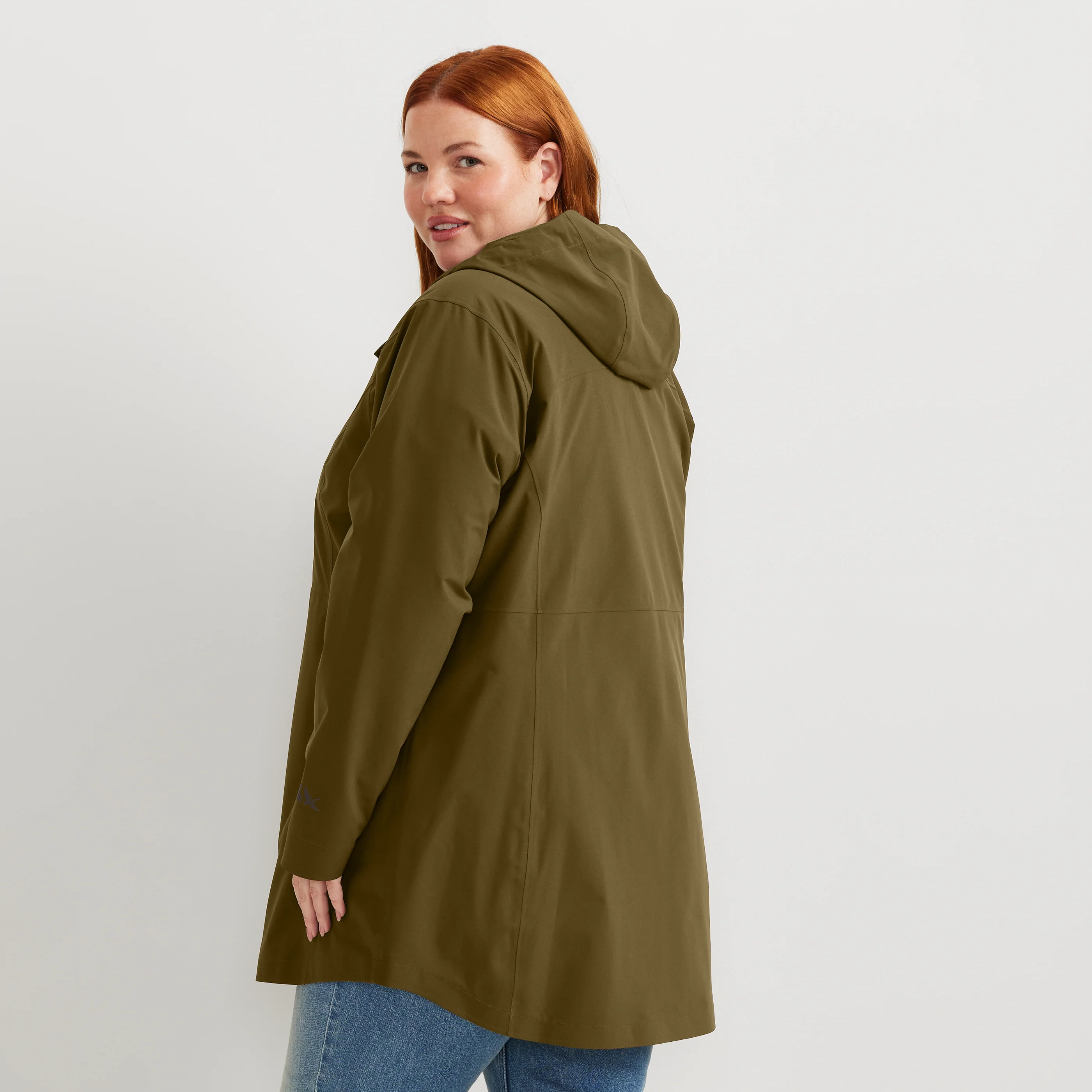 Women's Cloud Cap Waterproof Stretch Hooded Rain Parka