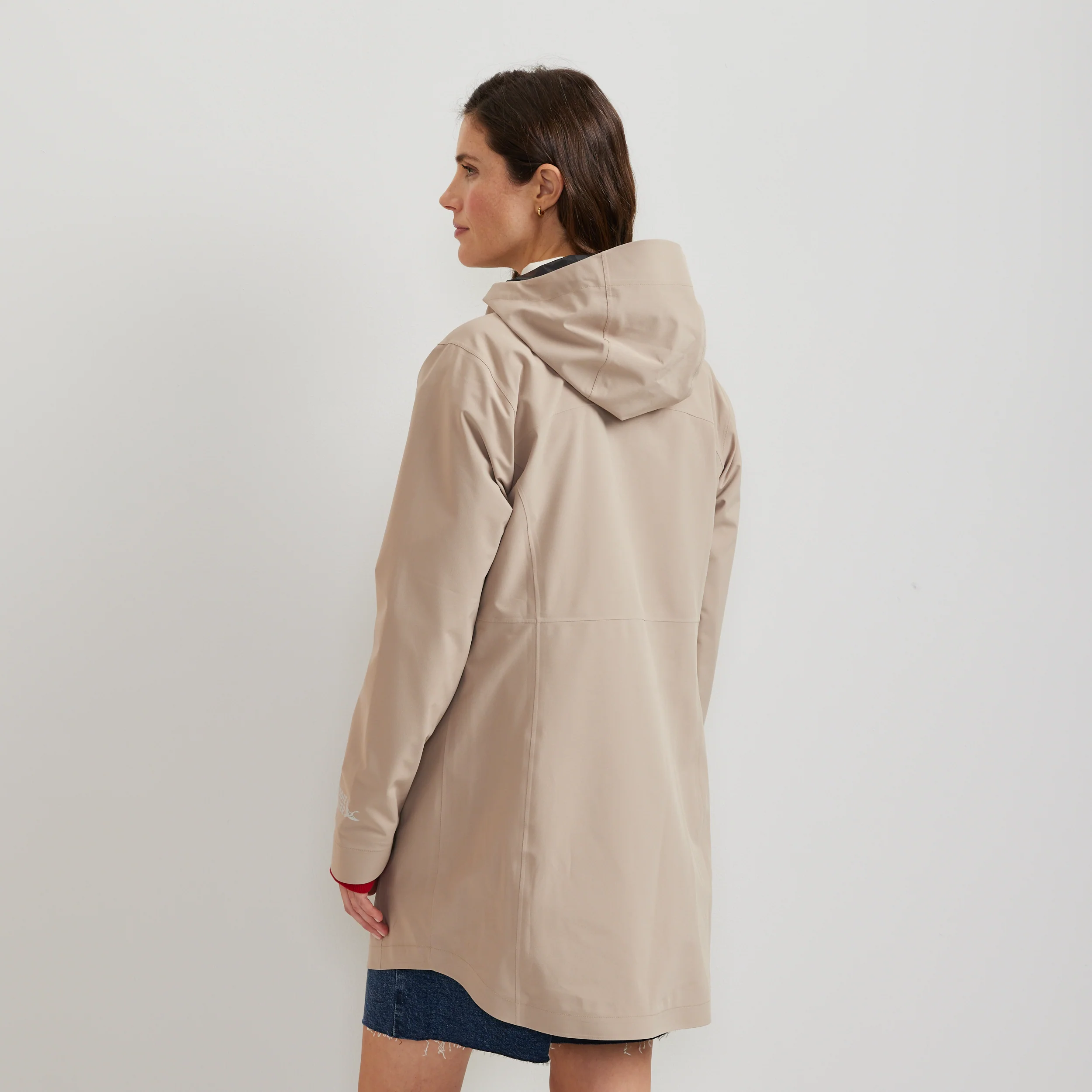 Women's Cloud Cap Waterproof Stretch Hooded Rain Parka