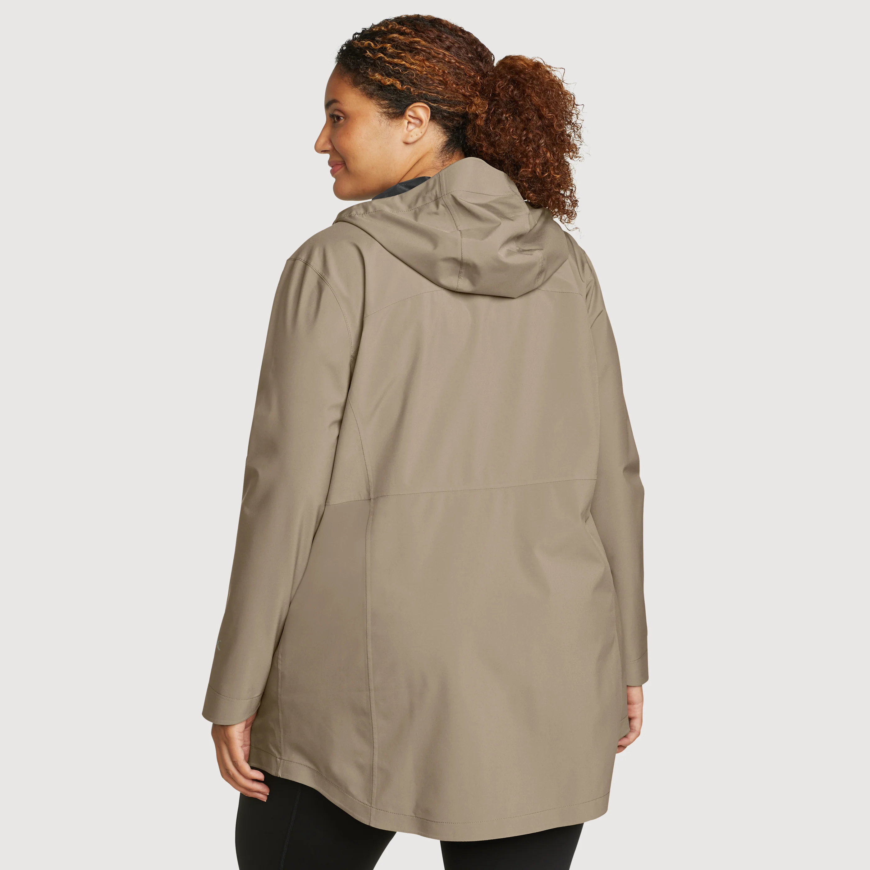 Women's Cloud Cap Waterproof Stretch Hooded Rain Parka
