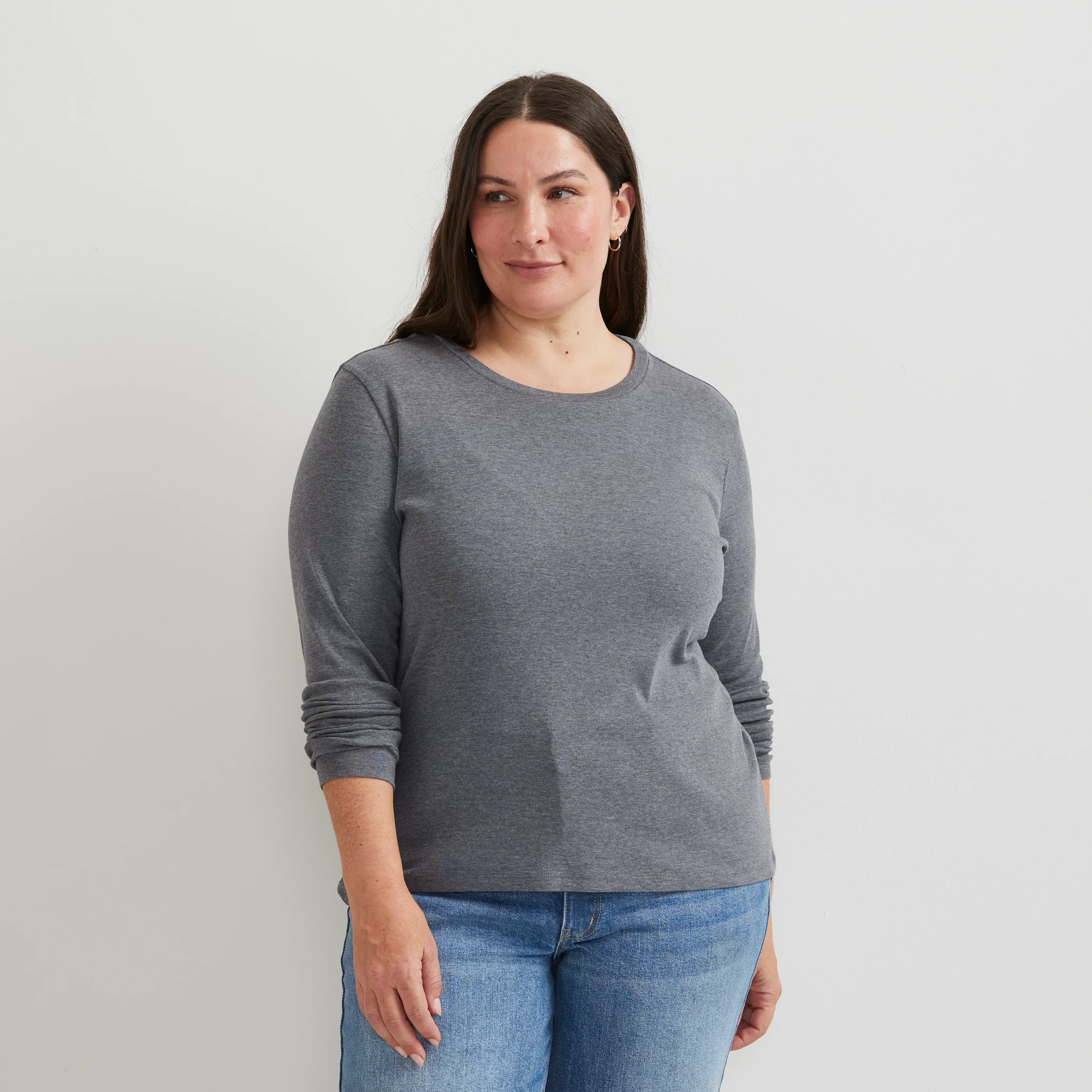 Women's Everyday Long-Sleeve Crewneck T-Shirt