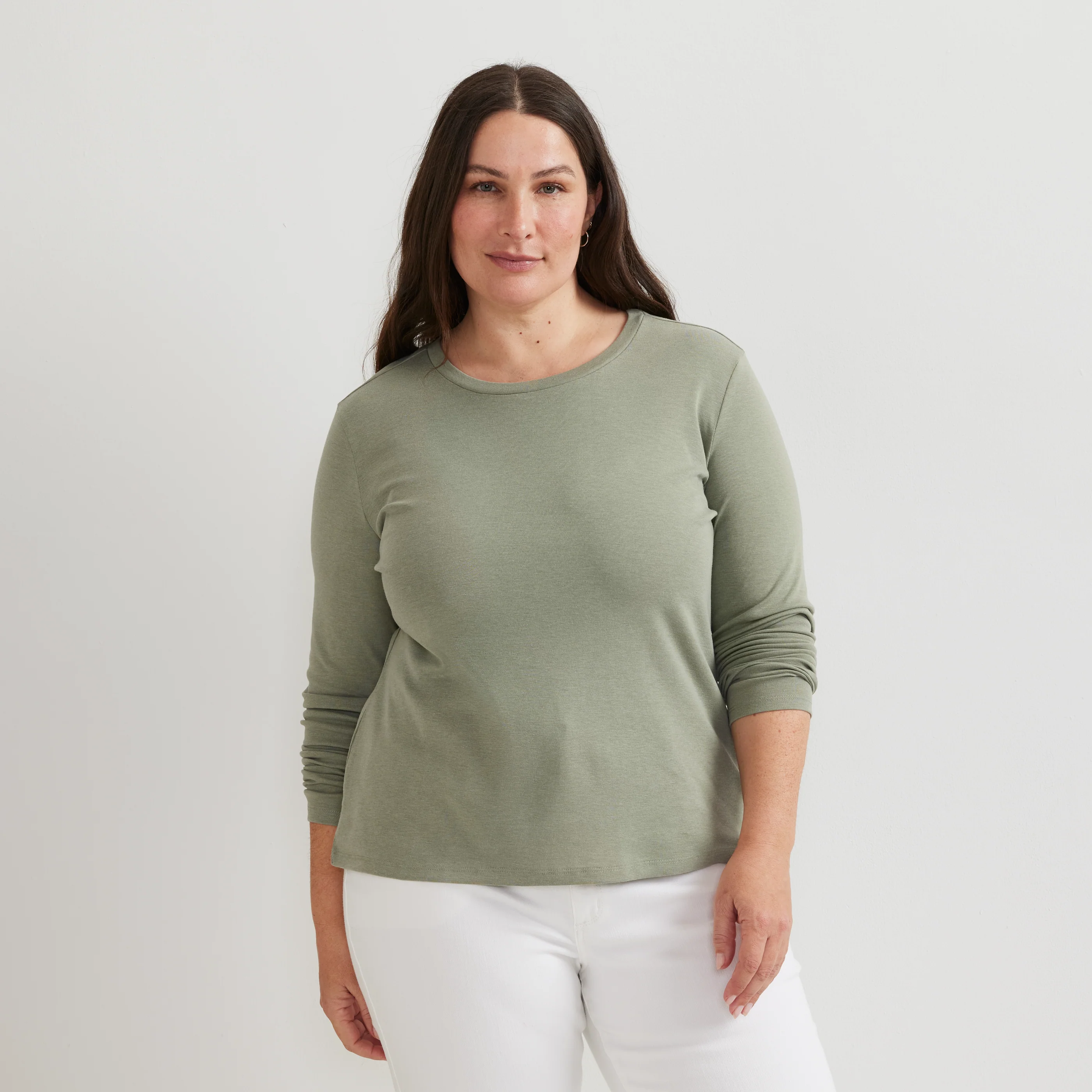 Women's Everyday Long-Sleeve Crewneck T-Shirt