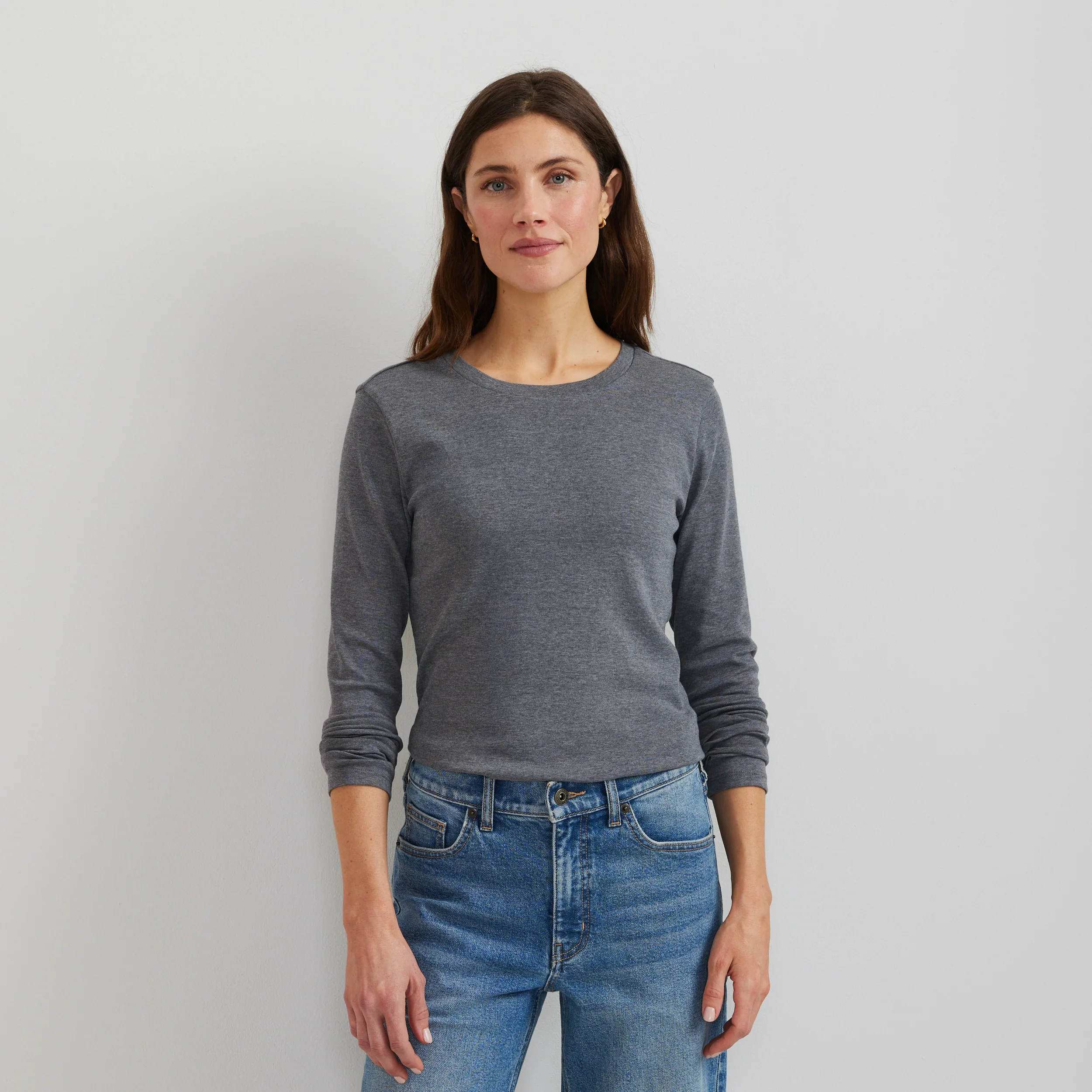 Women's Everyday Long-Sleeve Crewneck T-Shirt