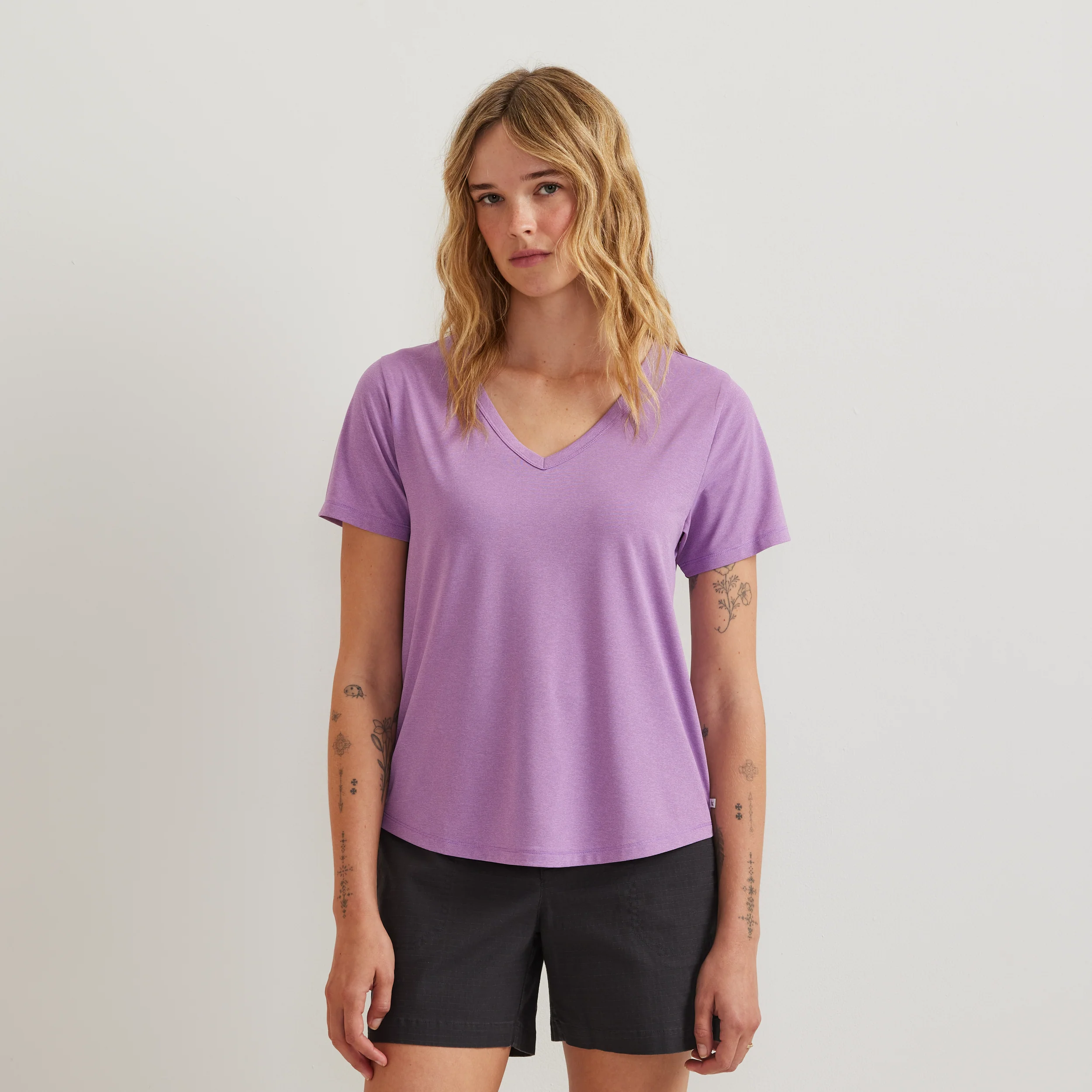 Women's Trek Light Hike Short-Sleeve V-Neck T-Shirt