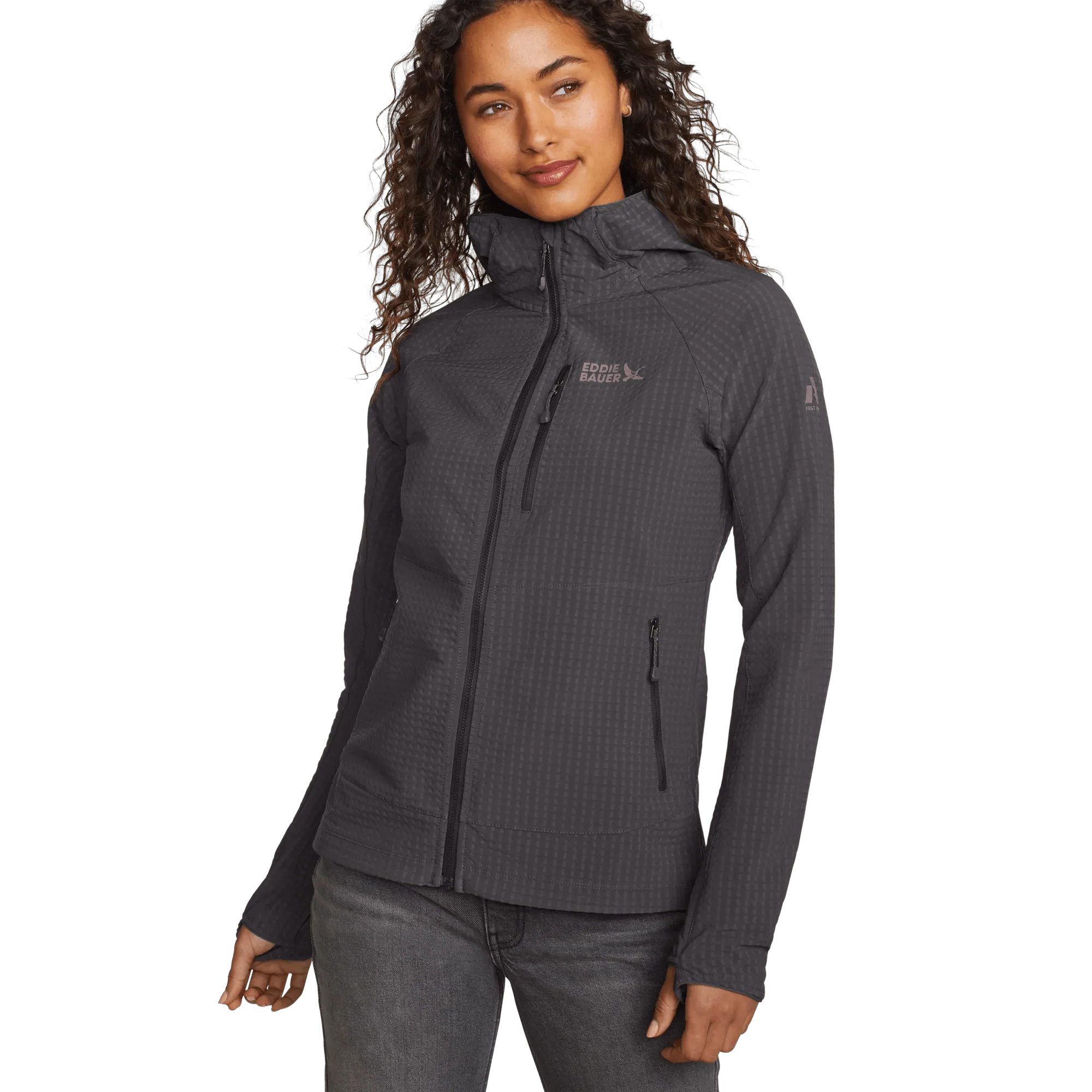 Women's Sandstone Backbone Grid Shell Hoodie