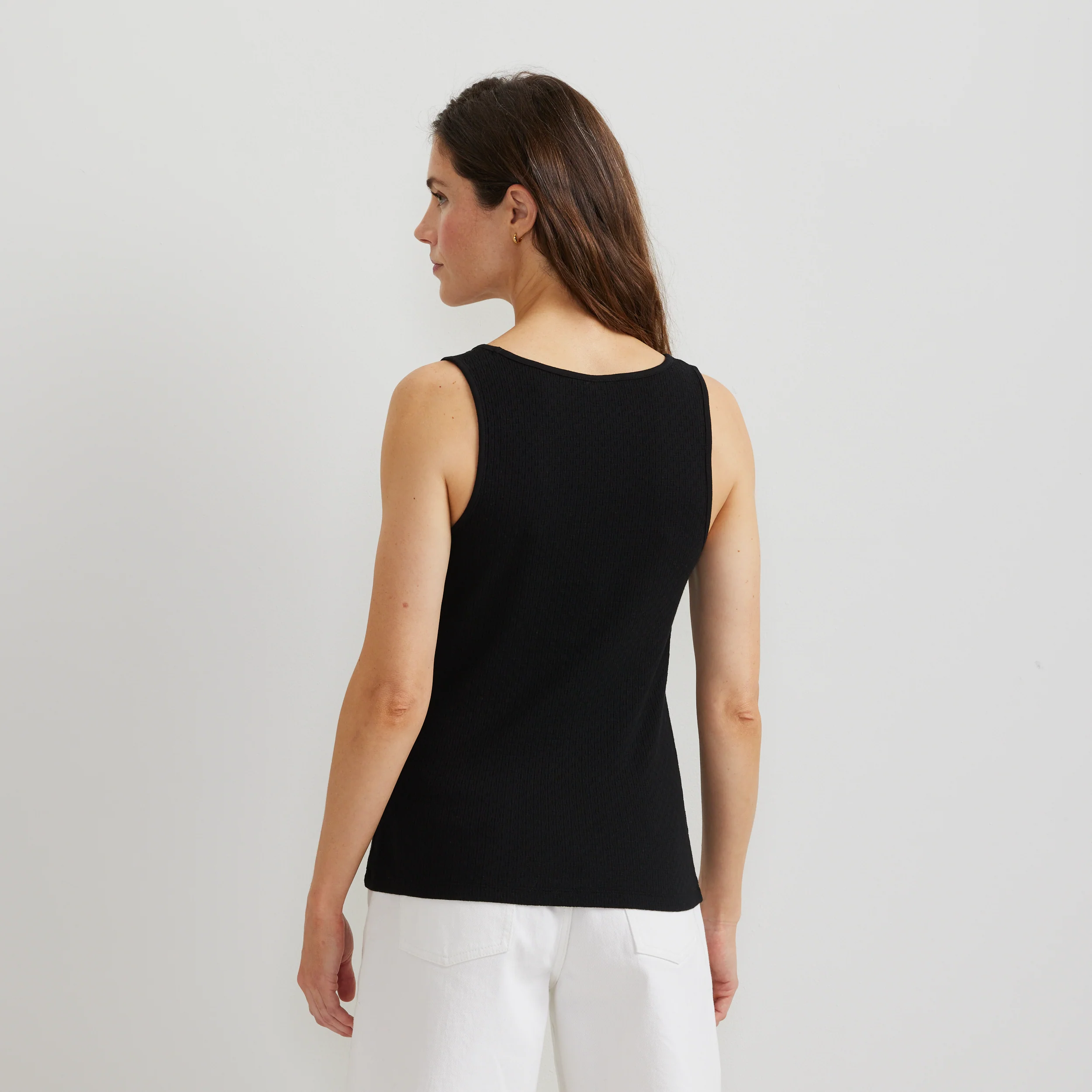 Women's Pointelle Dobby Tank