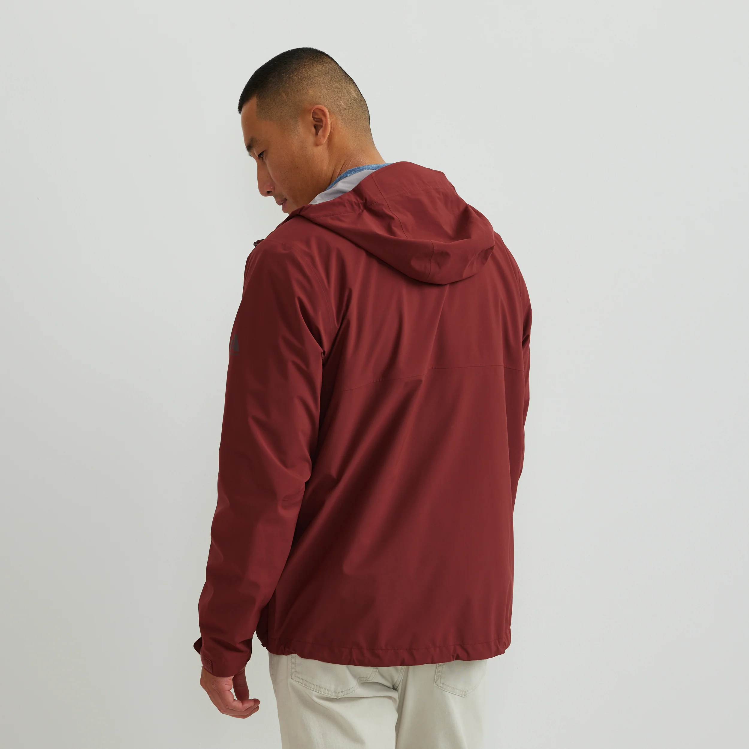 Men's Cloud Cap 3L Waterproof Stretch Hooded Rain Jacket