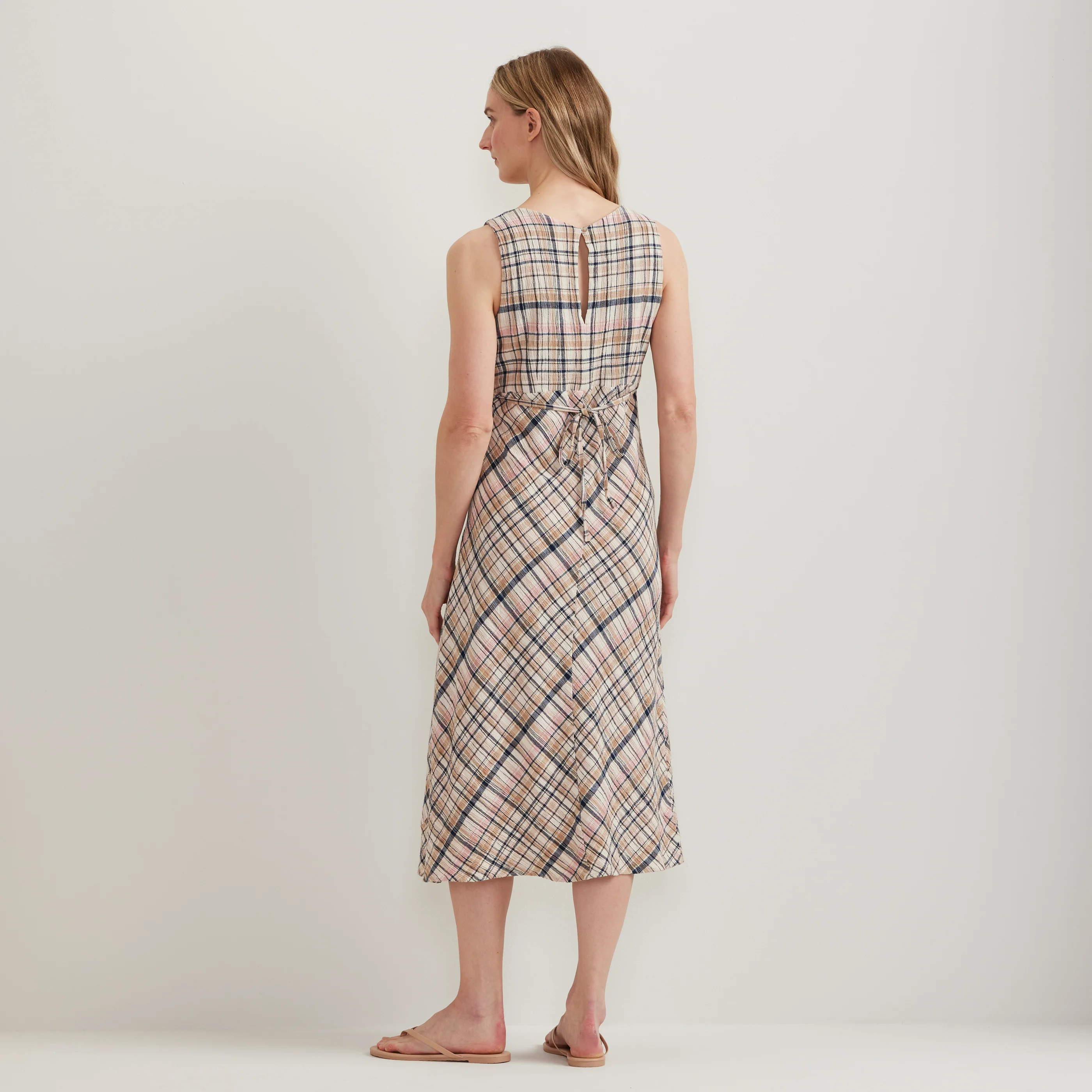 Women's Crinkle Midi Dress