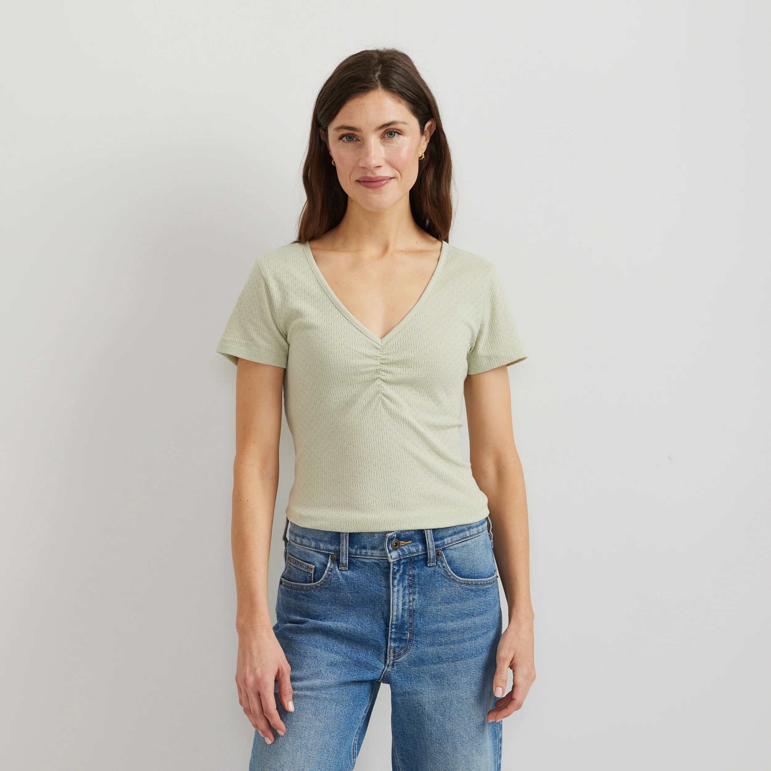 Women's Pointelle Dobby Shirt
