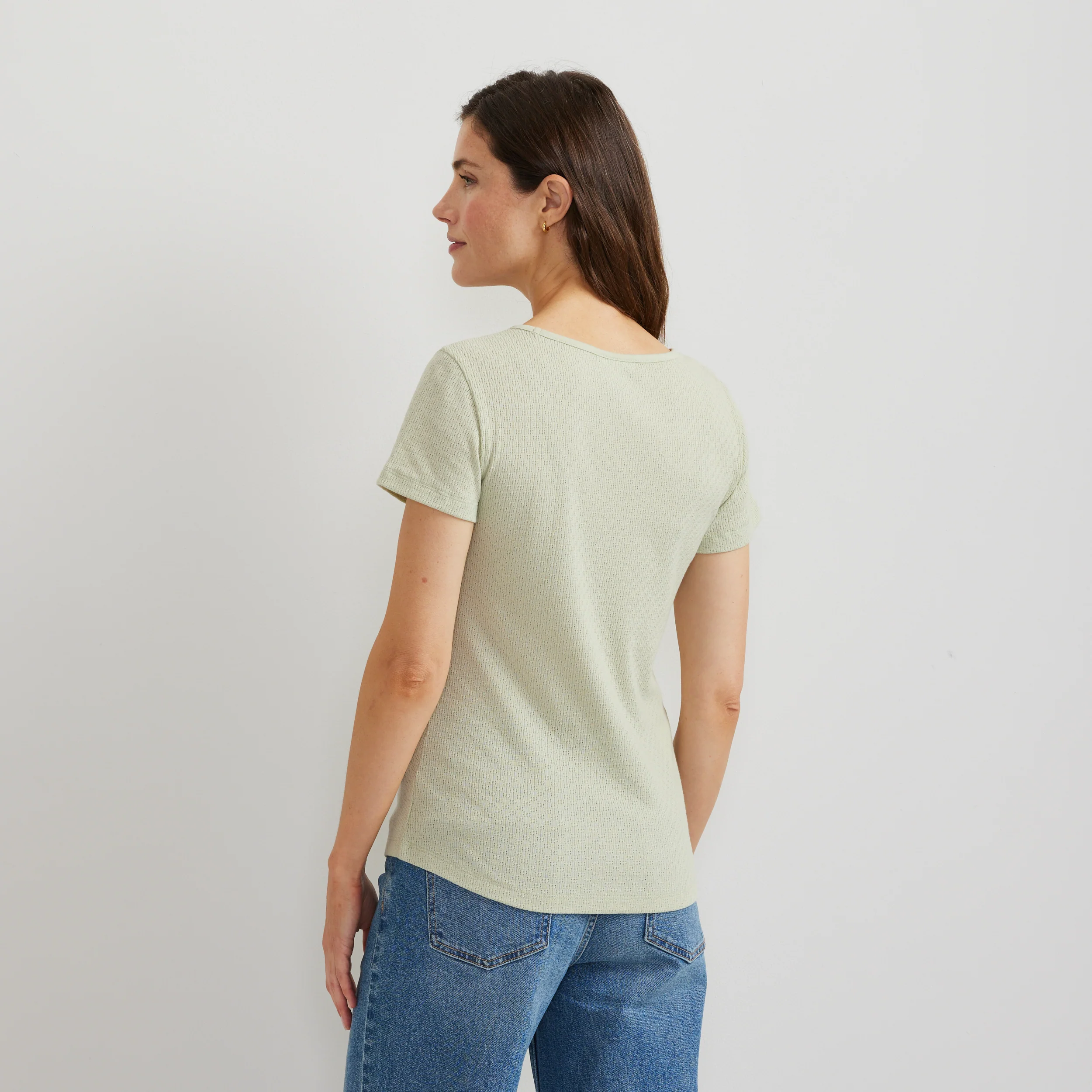 Women's Pointelle Dobby Shirt