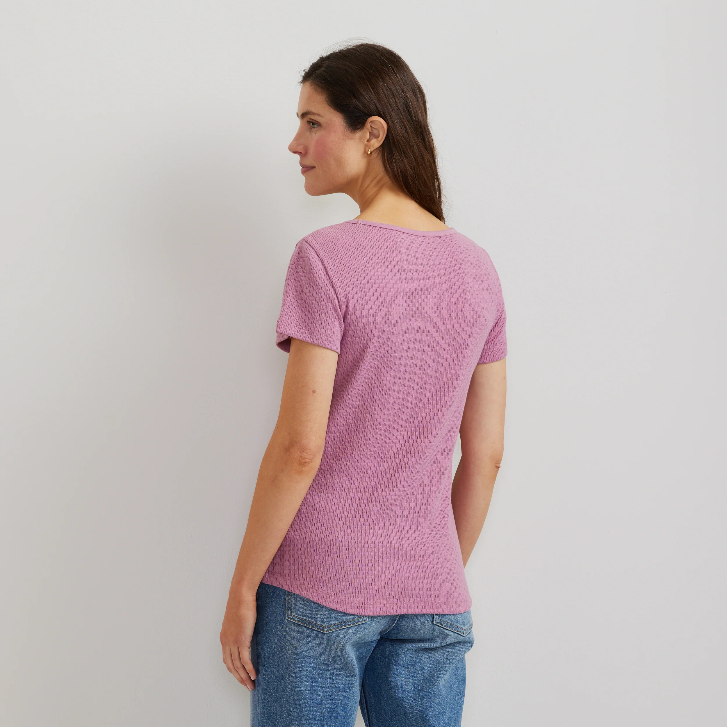 Women's Pointelle Dobby Shirt