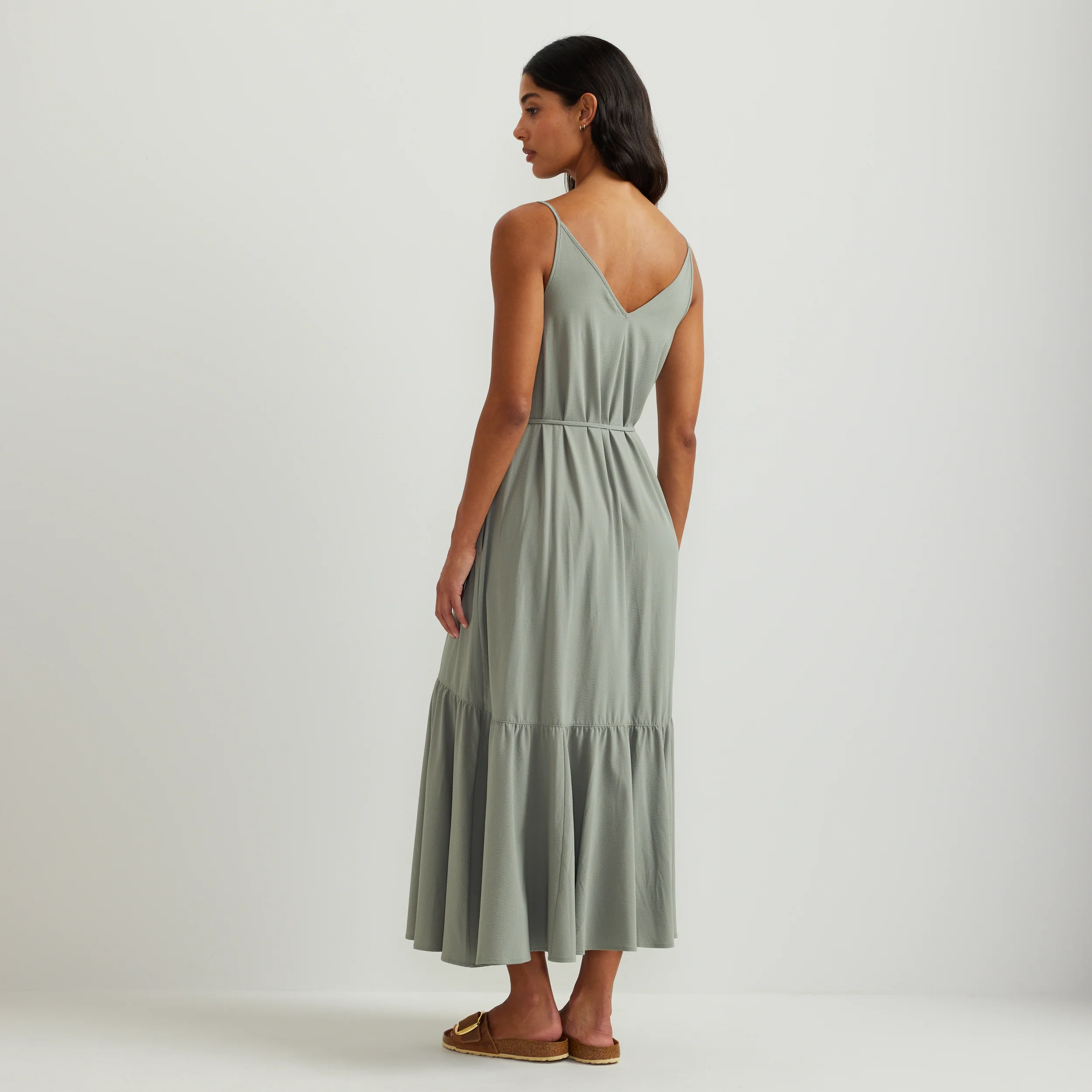 Women's Rio Textured Tiered Midi Dress
