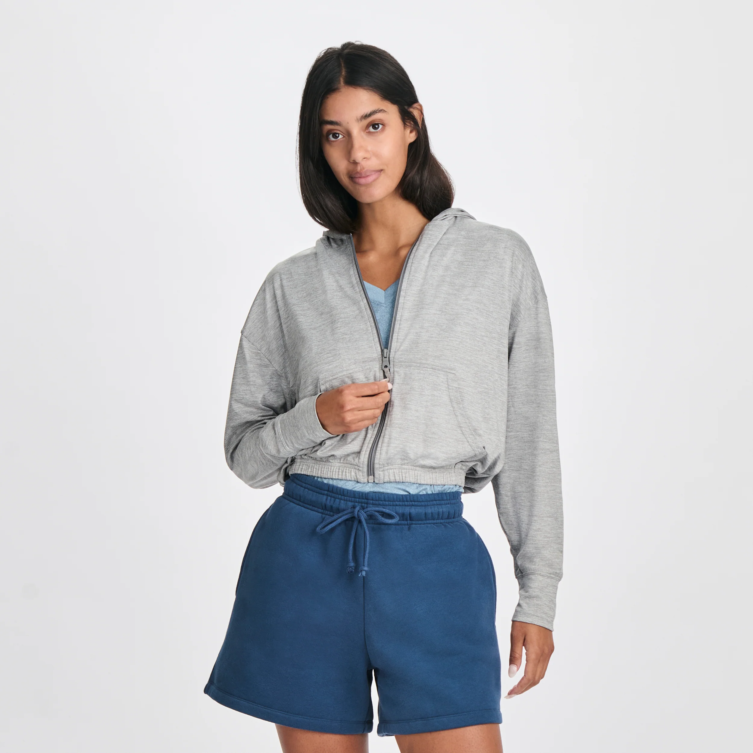 Women's Sightseer Cropped Full-Zip Hoodie