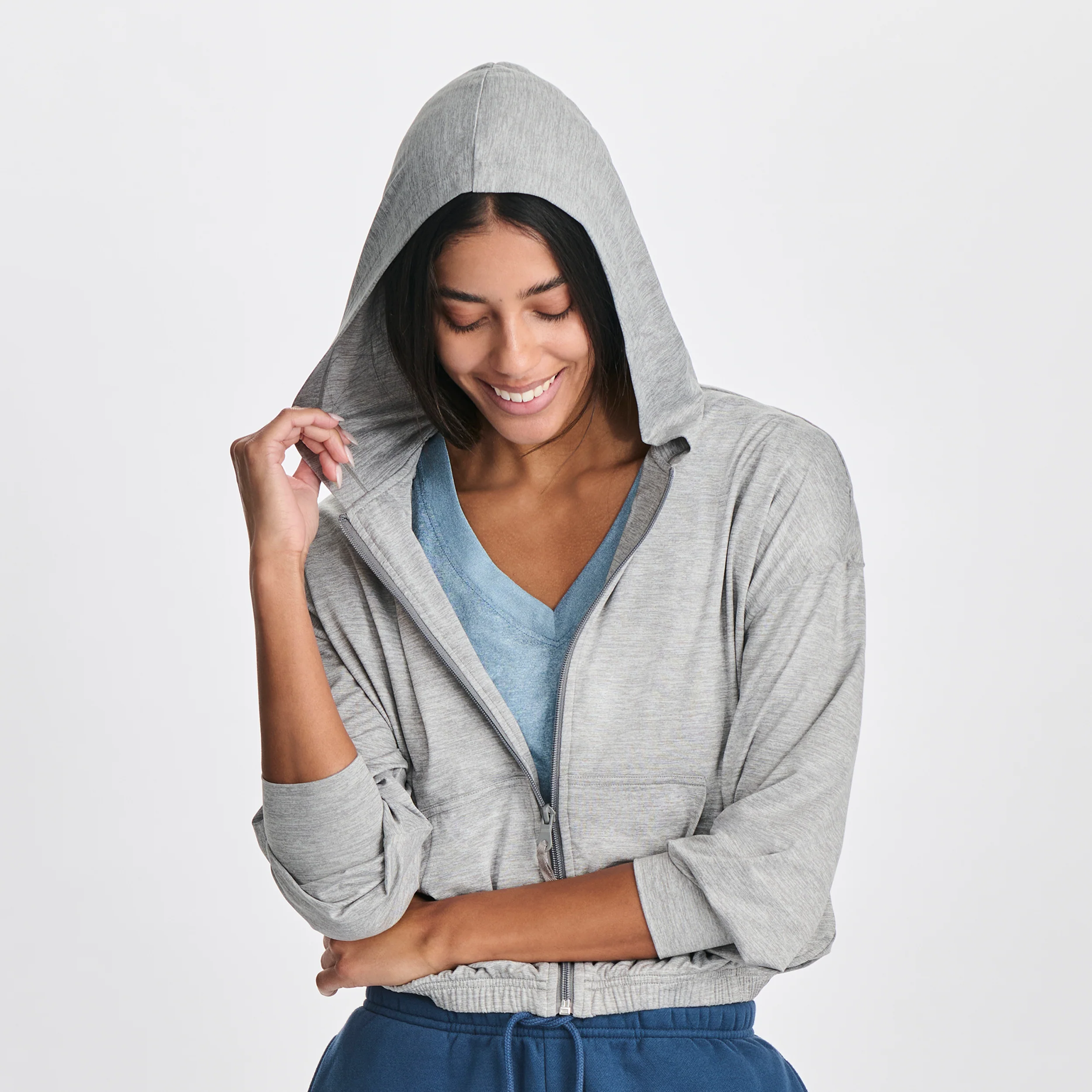 Women's Sightseer Cropped Full-Zip Hoodie