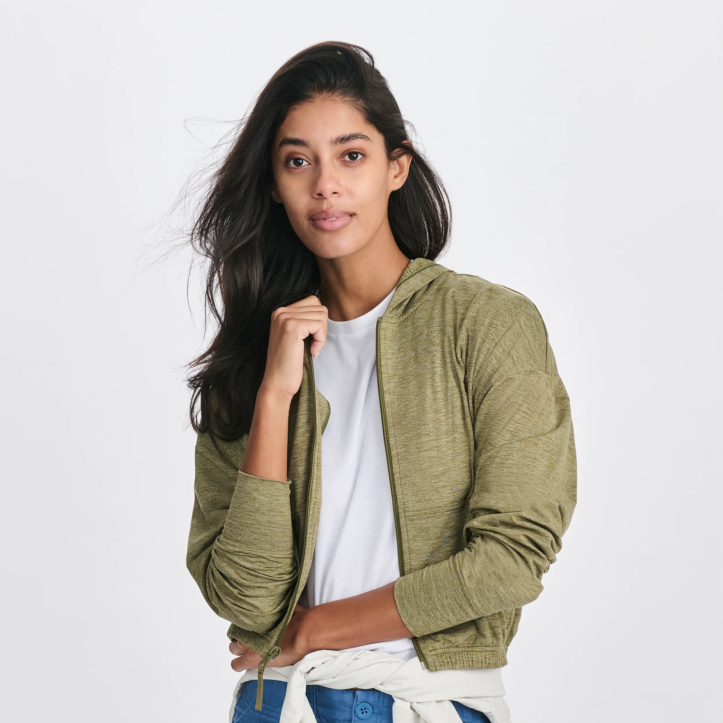 Women's Sightseer Cropped Full-Zip Hoodie