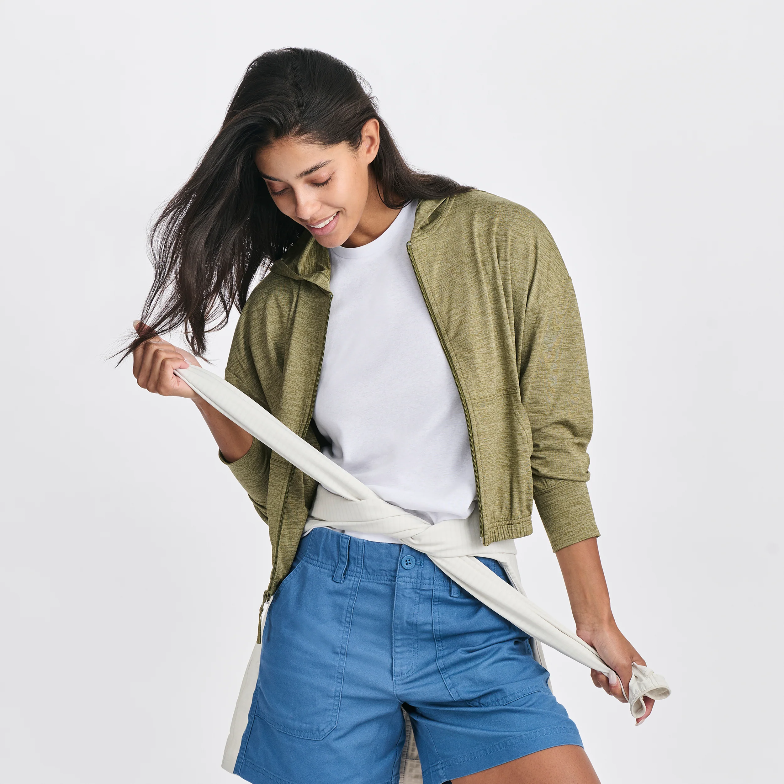 Women's Sightseer Cropped Full-Zip Hoodie