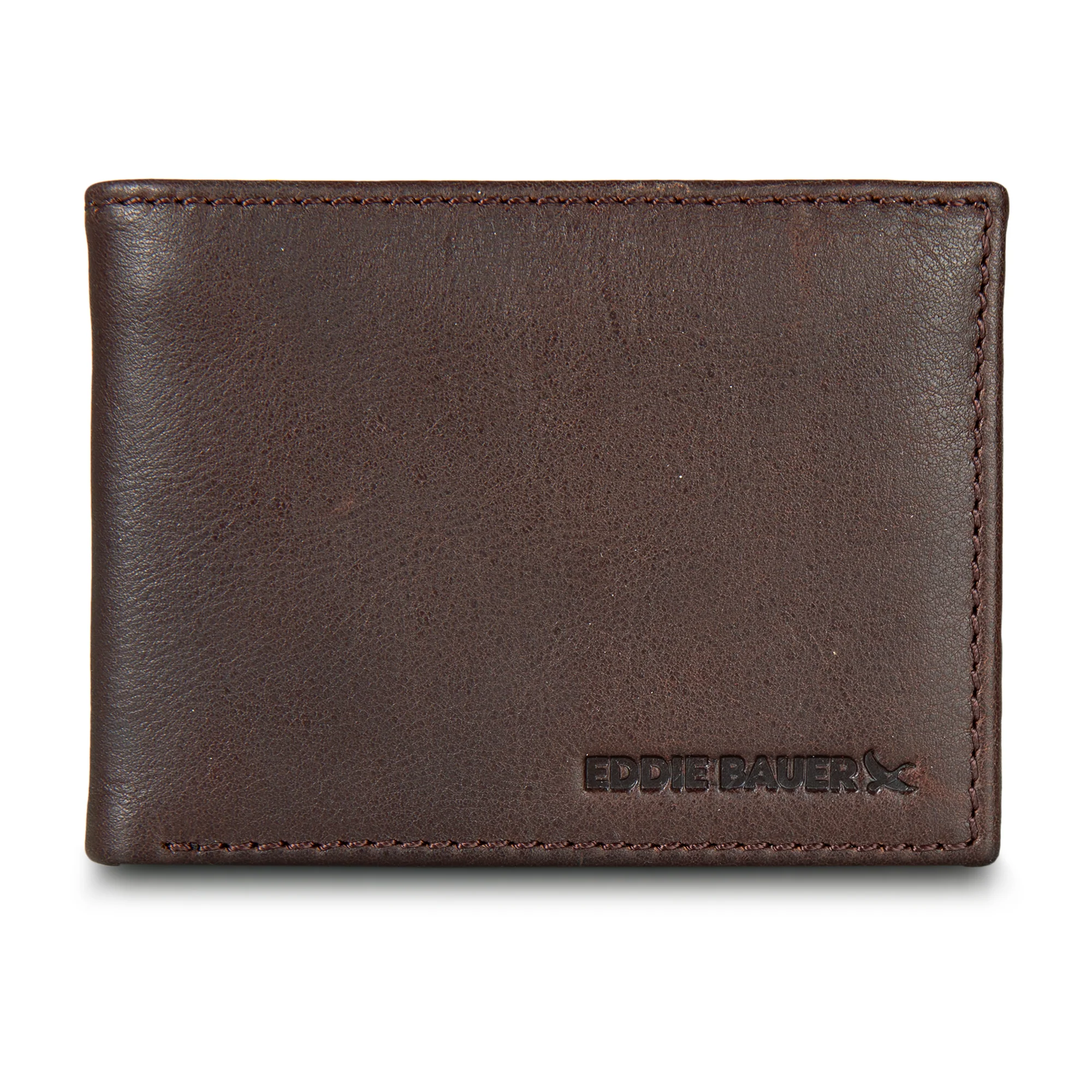 13756-eb-signature-logo-leather-flip-id-bifold-wallet-1.webp EB Signature Logo Leather Flip Id Bifold Wallet