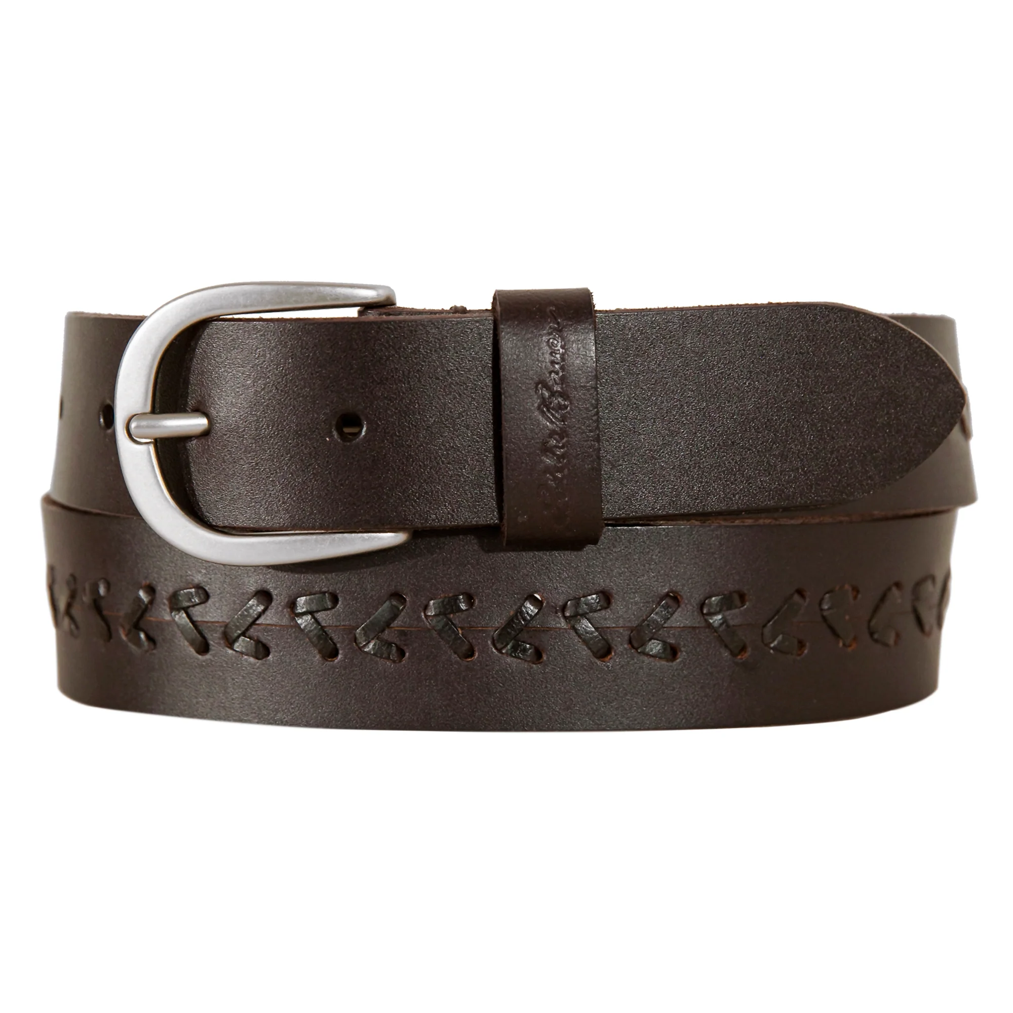 Women's Center Lacing Detailed Leather Belt
