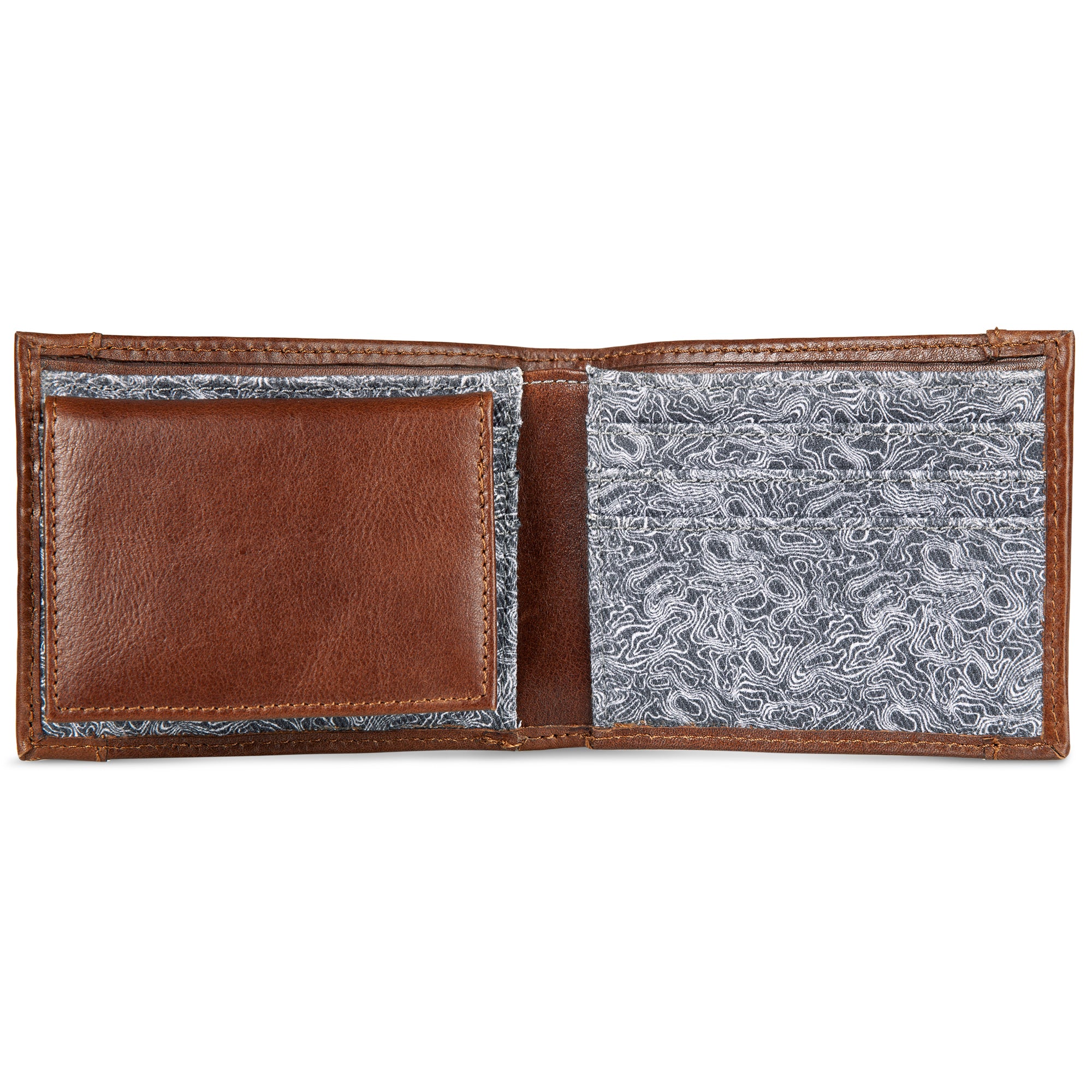 13870-pioneer-leather-and-printed-cotton-canvas-passcase-wallet-5.jpg Pioneer Leather And Printed Cotton Canvas Passcase Wallet