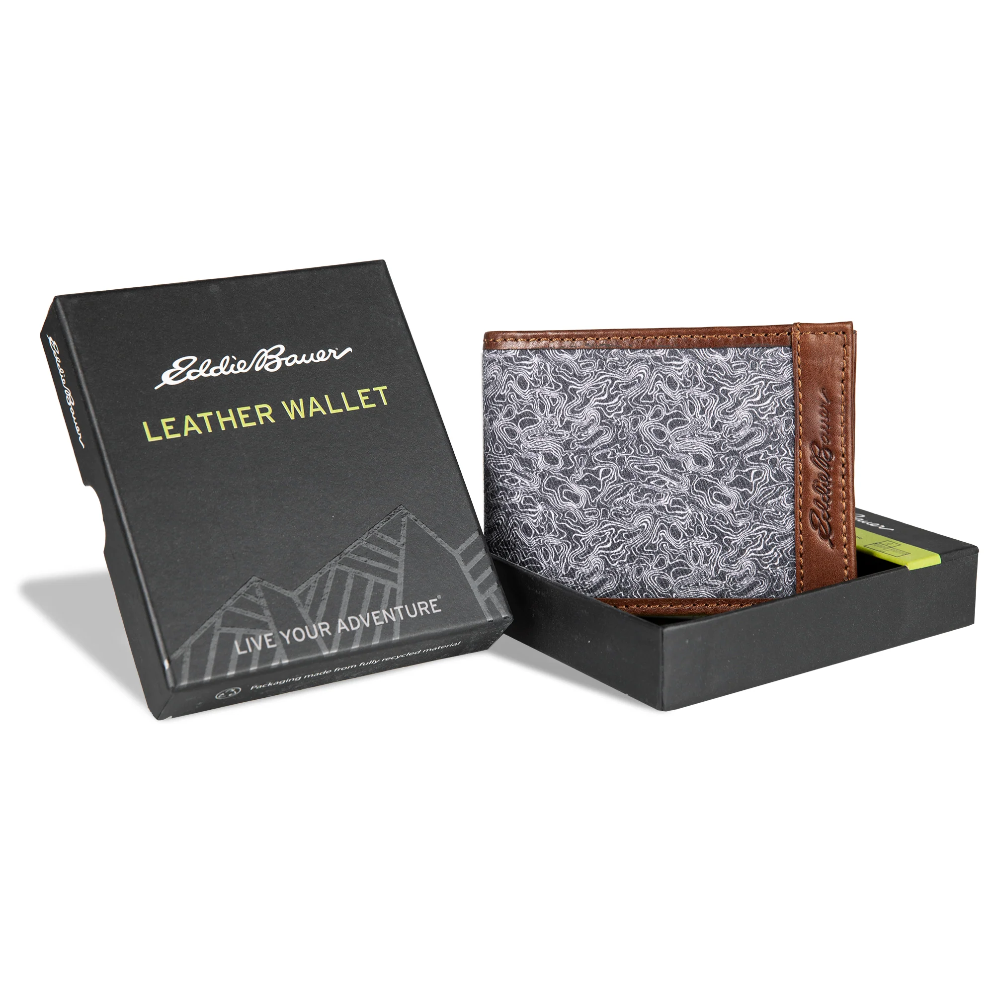 13870-pioneer-leather-and-printed-cotton-canvas-passcase-wallet-9.webp Pioneer Leather And Printed Cotton Canvas Passcase Wallet