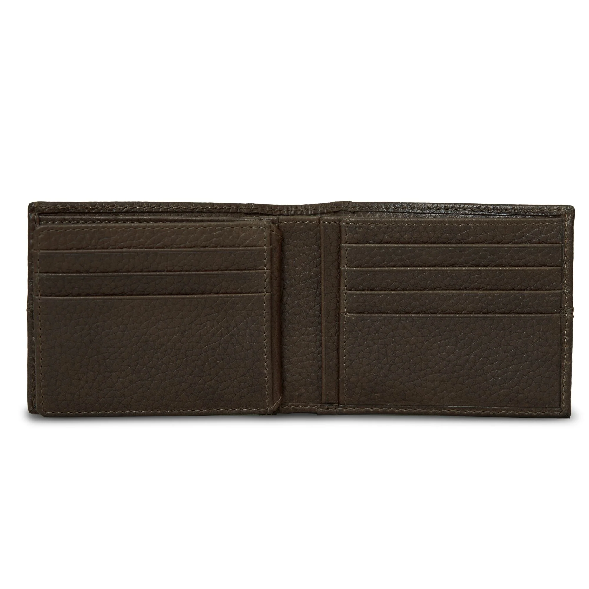 Extra Capacity Rugged Leather Bifold With Flip Id