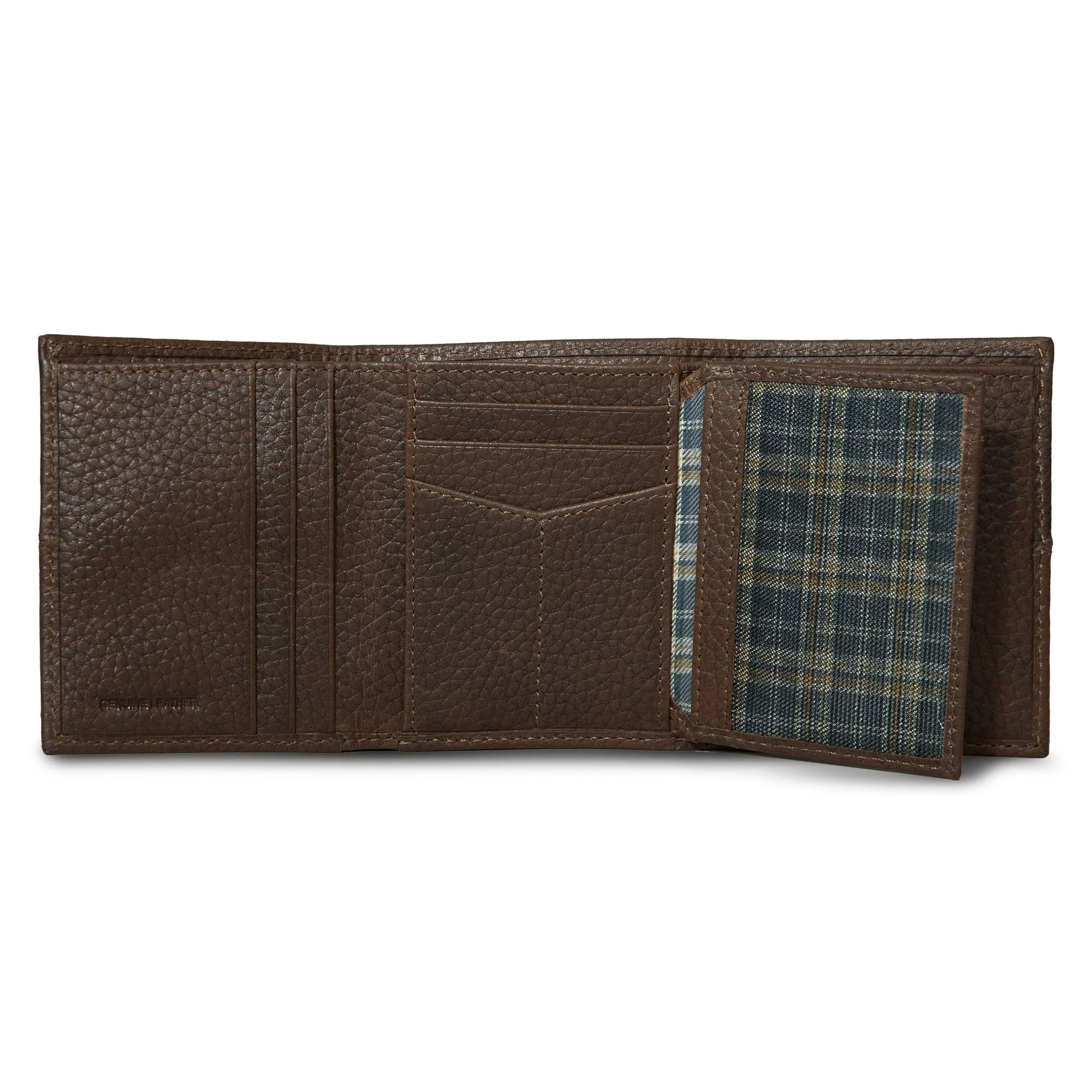 13875-extra-capacity-rugged-leather-trifold-with-flip-id-11.webp Extra Capacity Rugged Leather Trifold With Flip Id