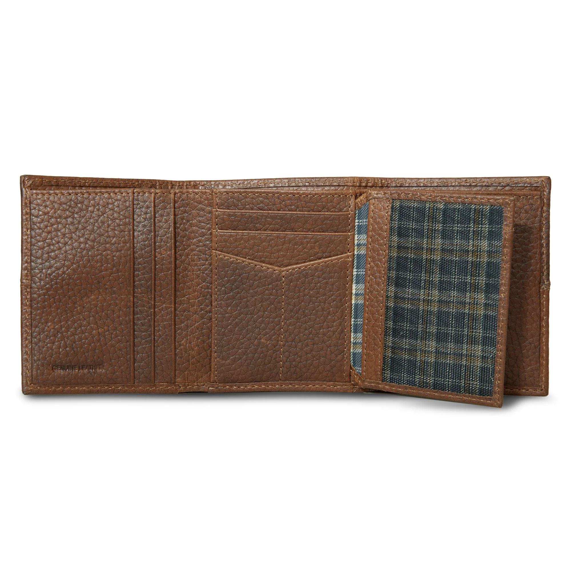 13875-extra-capacity-rugged-leather-trifold-with-flip-id-12.webp Extra Capacity Rugged Leather Trifold With Flip Id