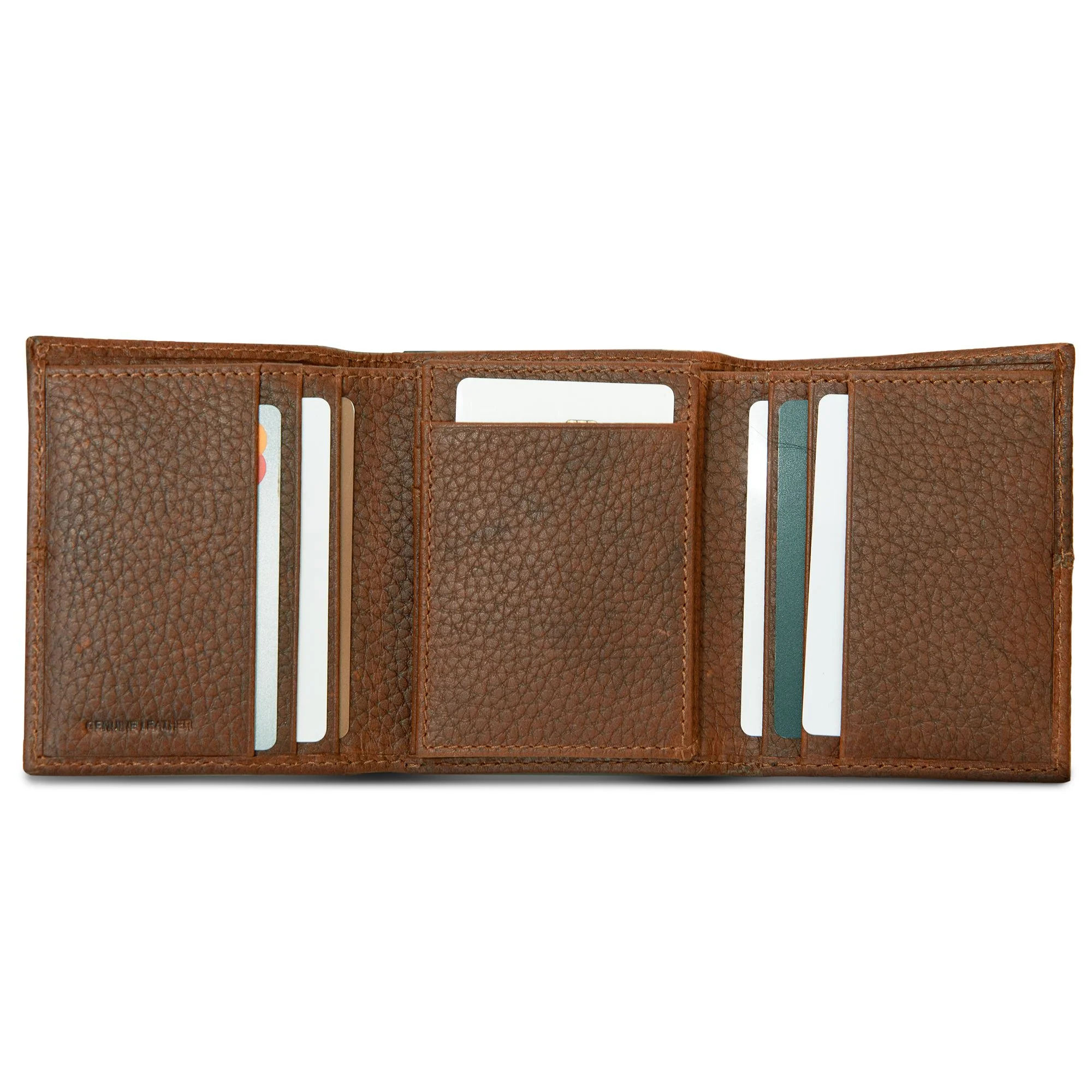 13875-extra-capacity-rugged-leather-trifold-with-flip-id-21.webp Extra Capacity Rugged Leather Trifold With Flip Id