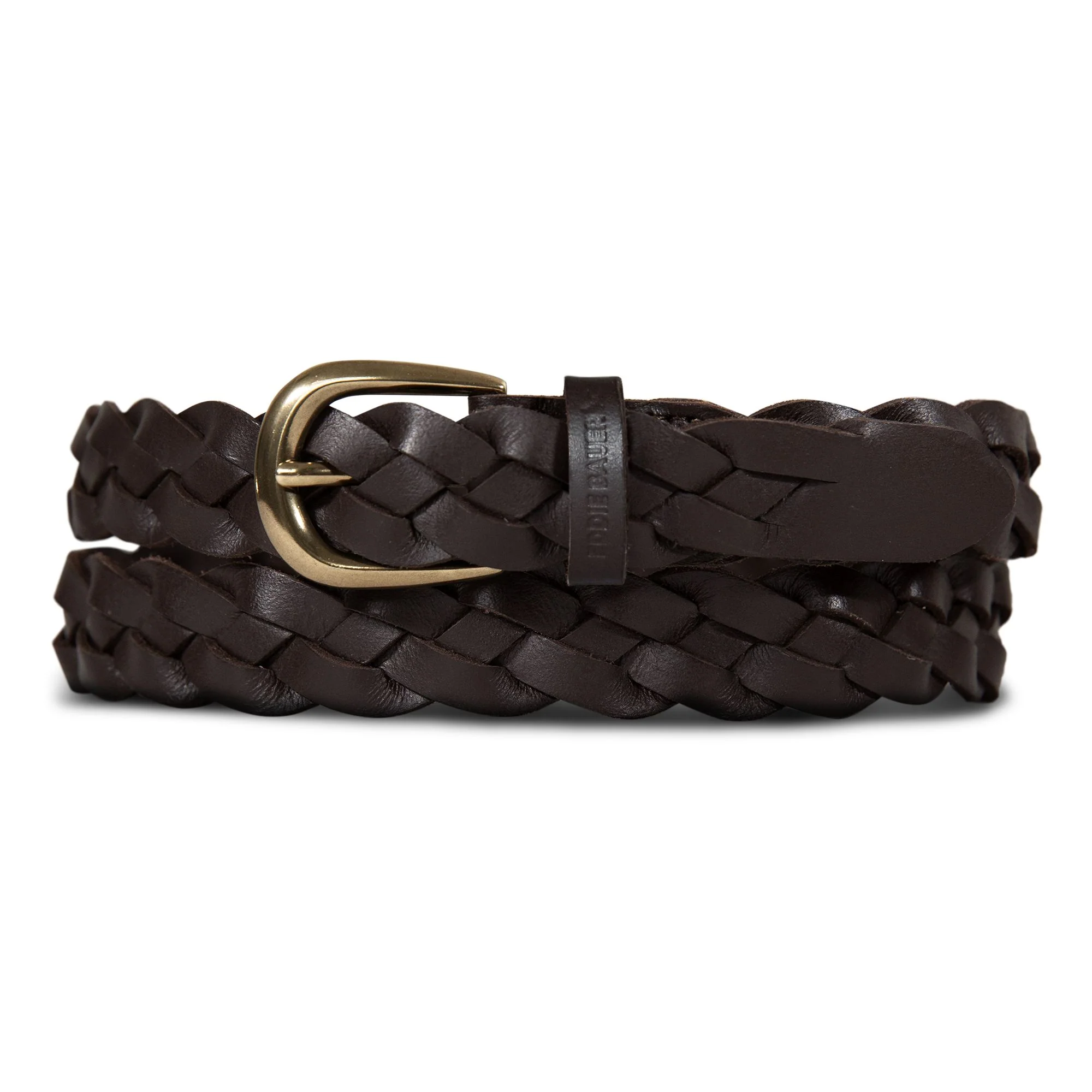 Women's Thin Braided Leather Belt