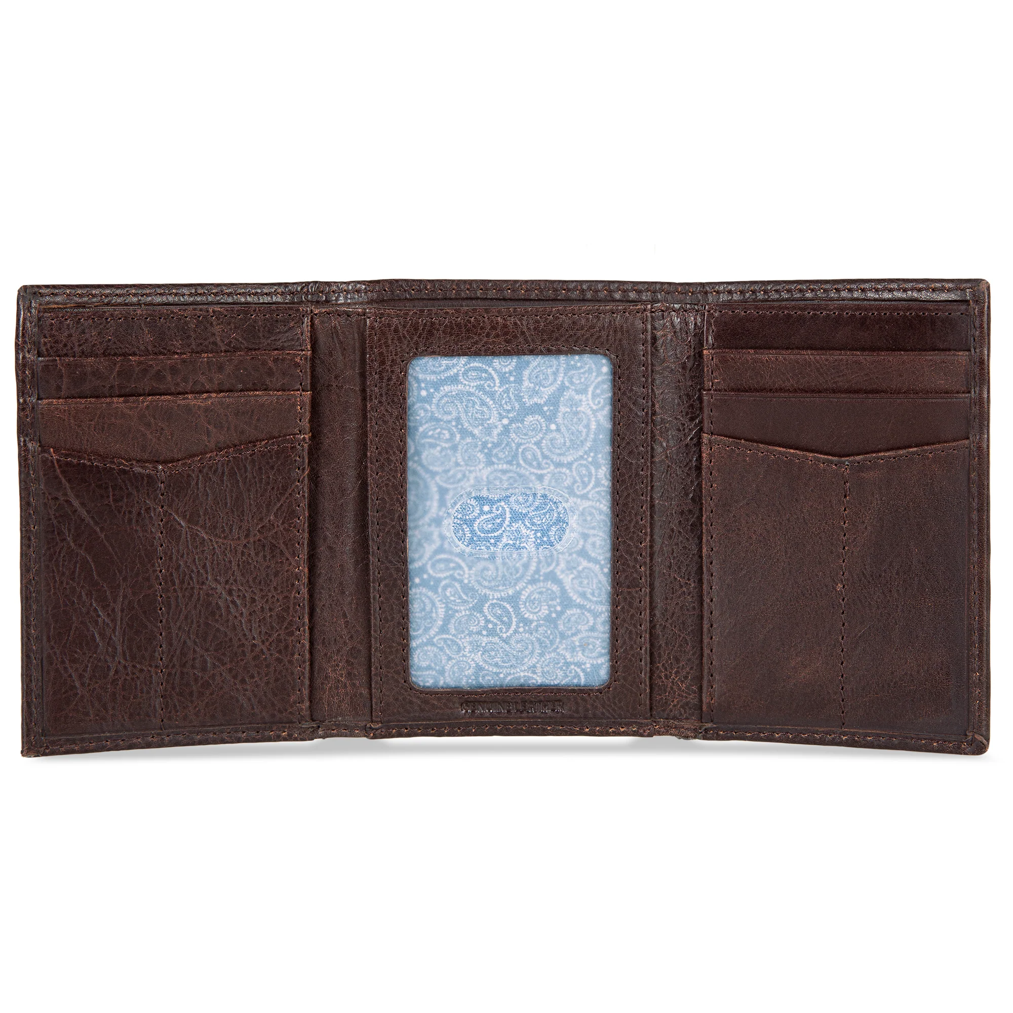 13940-eb-signature-logo-leather-trifold-wallet-18.webp EB Signature Logo Leather Trifold Wallet