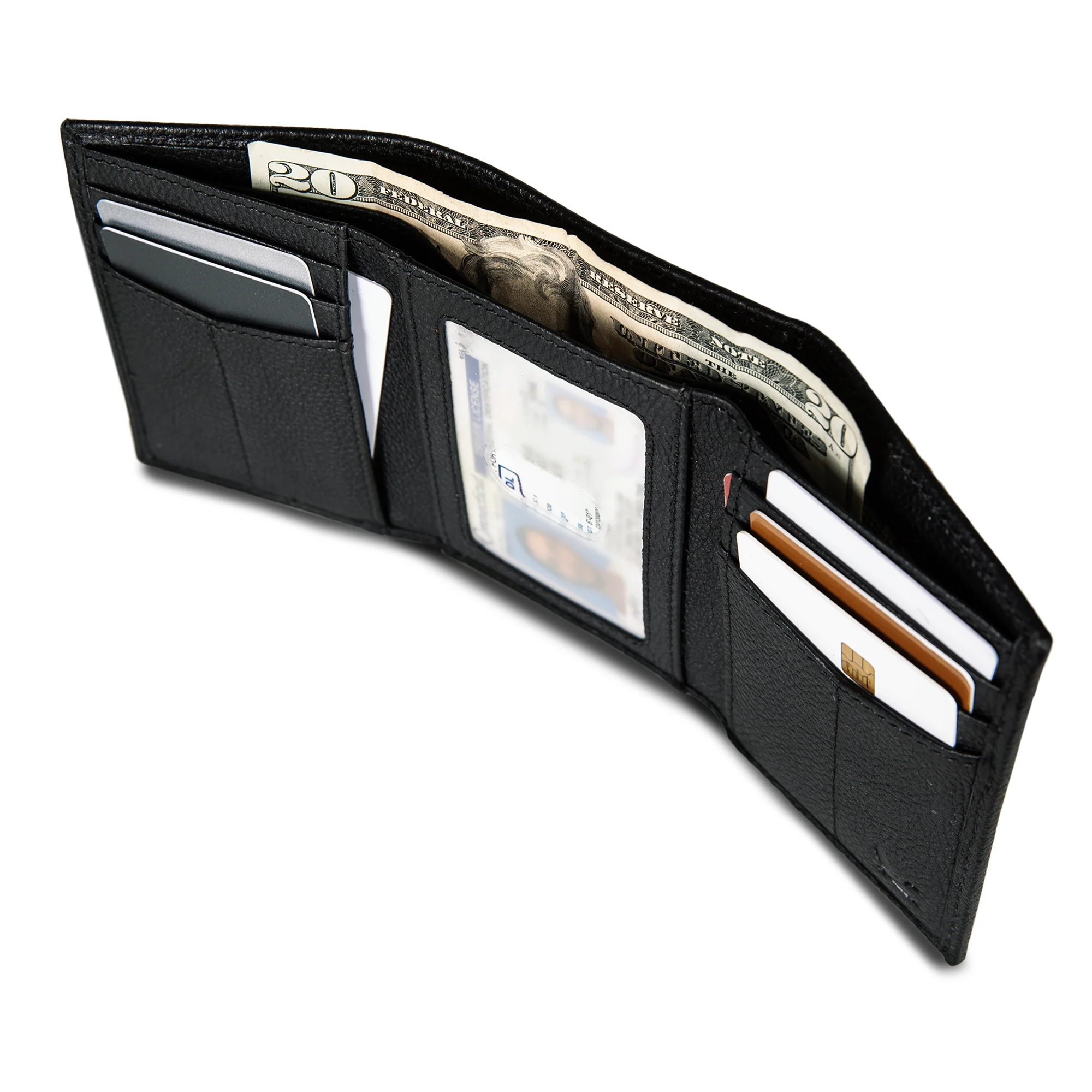 13940-eb-signature-logo-leather-trifold-wallet-20.webp EB Signature Logo Leather Trifold Wallet