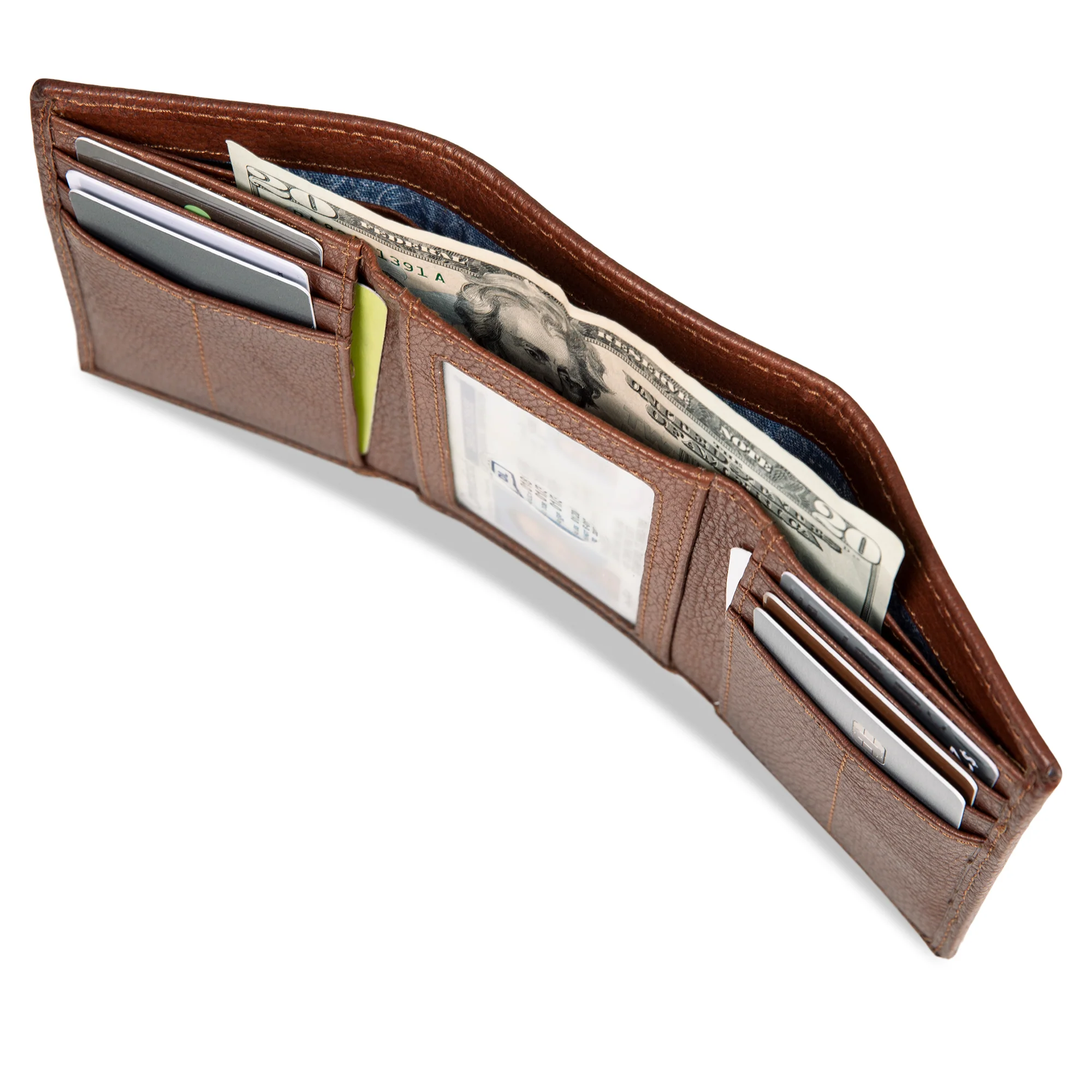 13940-eb-signature-logo-leather-trifold-wallet-29.webp EB Signature Logo Leather Trifold Wallet