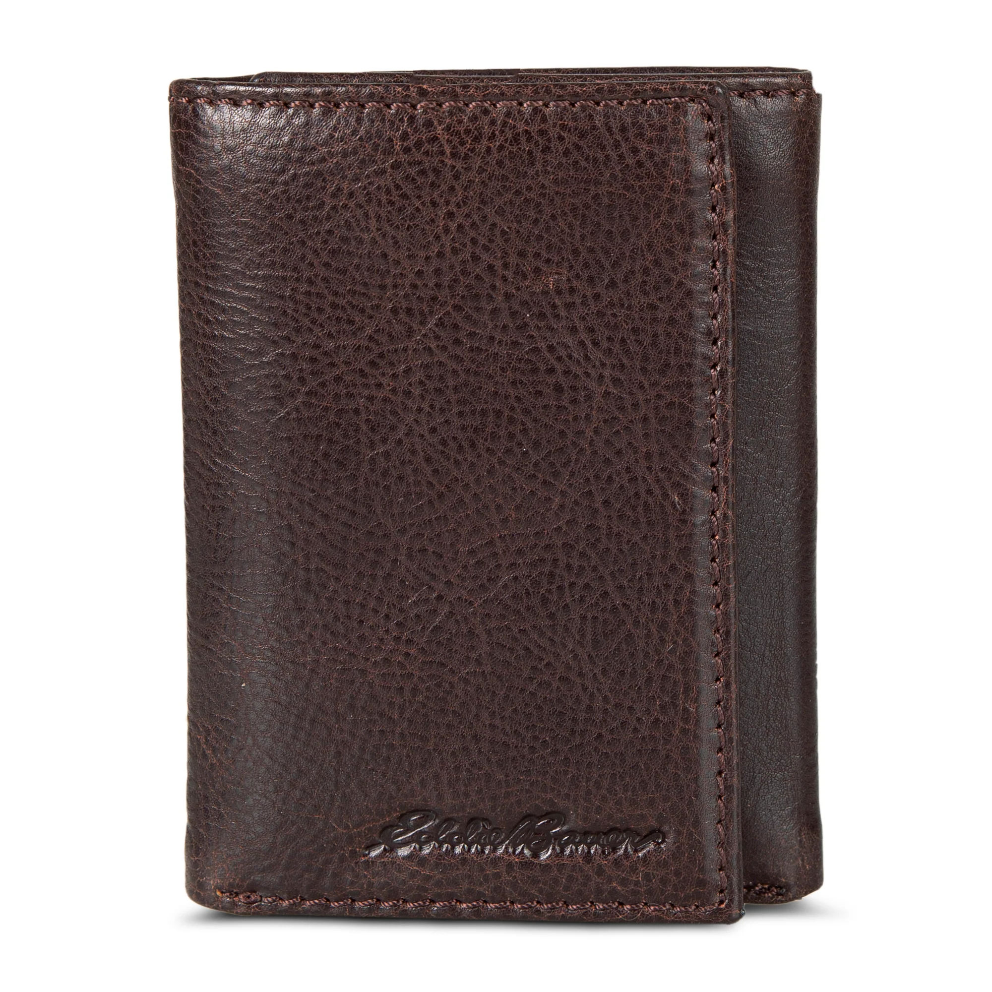 13940-eb-signature-logo-leather-trifold-wallet-3.webp EB Signature Logo Leather Trifold Wallet