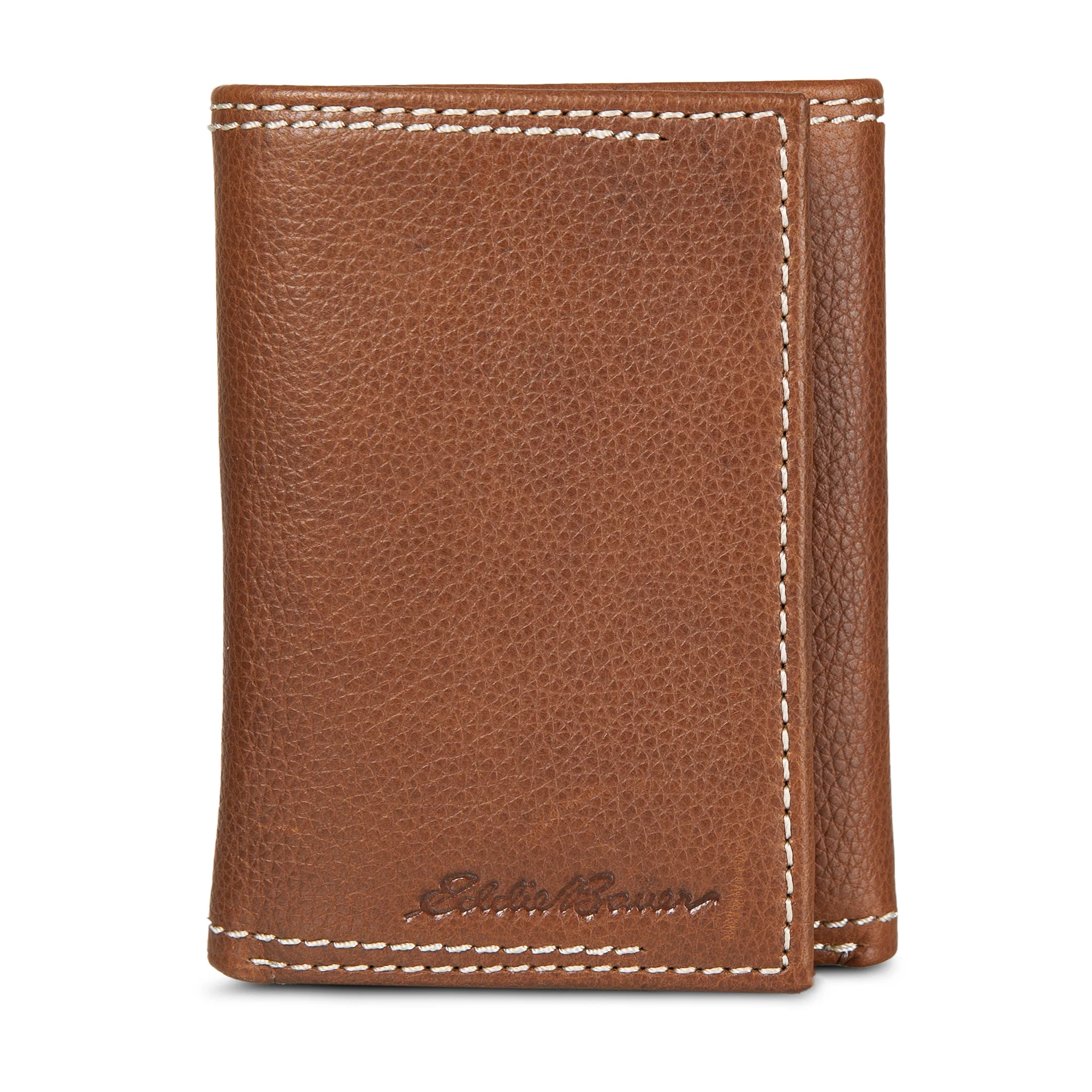 14004-eb-signature-top-stitch-leather-trifold-wallet-1.webp EB Signature Top Stitch Leather Trifold Wallet