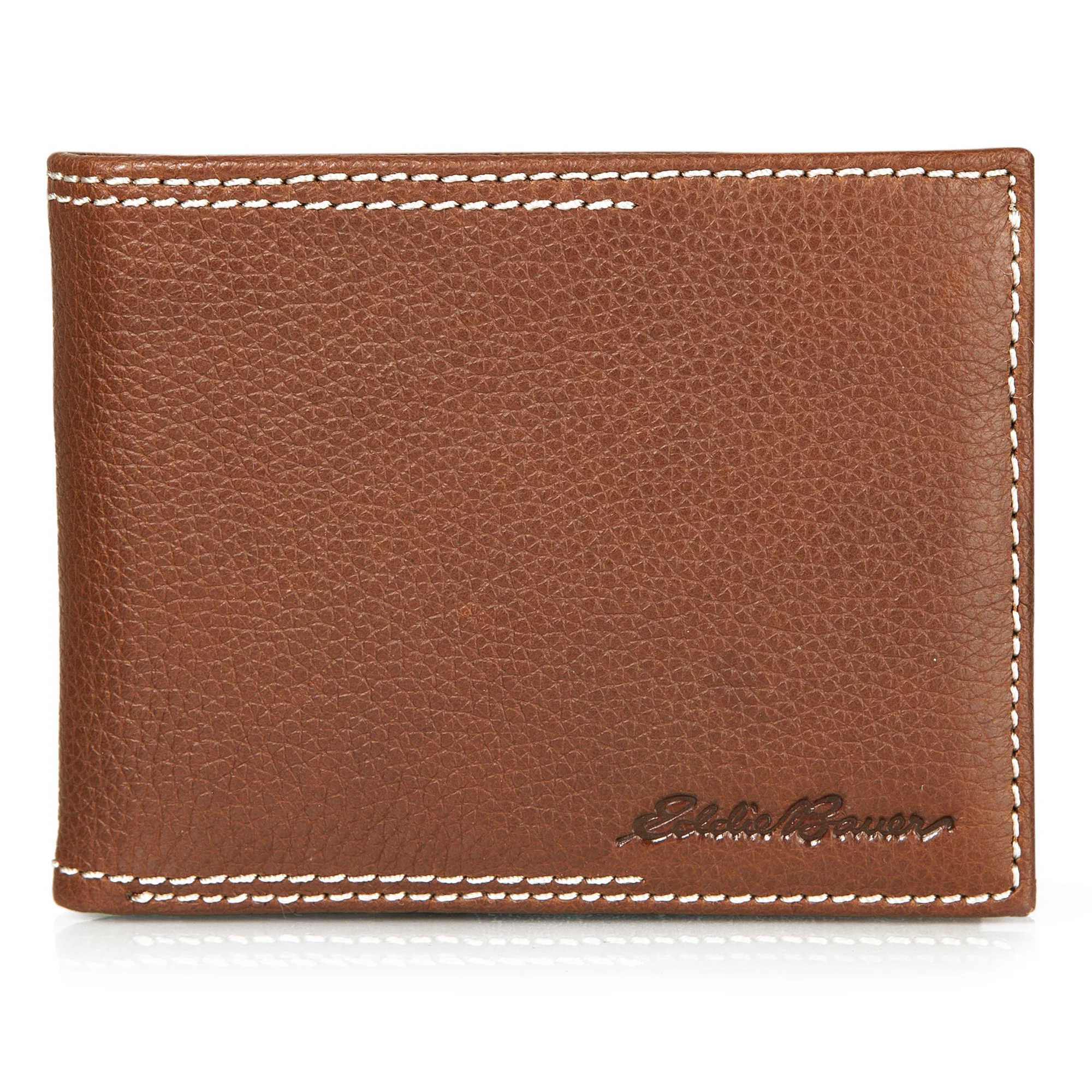 14103-eb-signature-top-stitch-leather-passcase-wallet-1.webp EB Signature Top Stitch Leather Passcase Wallet