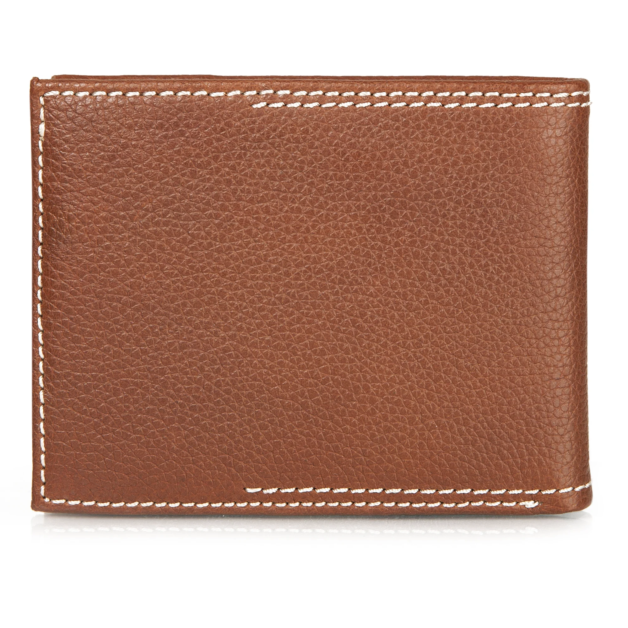 EB Signature Top Stitch Leather Passcase Wallet