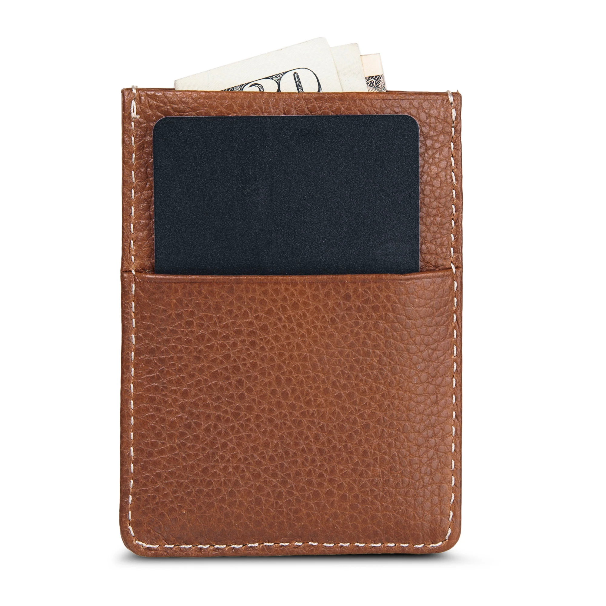 14104-eb-signature-top-stitch-magnetic-leather-card-case-4.webp EB Signature Top Stitch Magnetic Leather Card Case