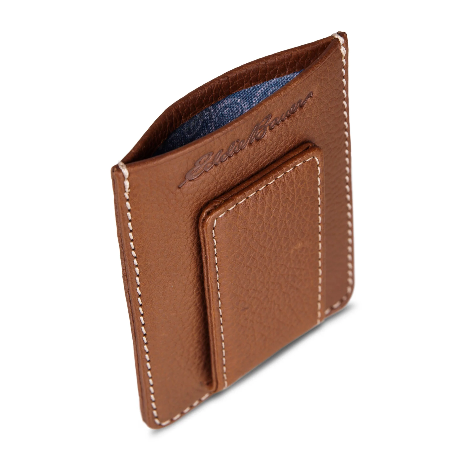 14104-eb-signature-top-stitch-magnetic-leather-card-case-6.webp EB Signature Top Stitch Magnetic Leather Card Case