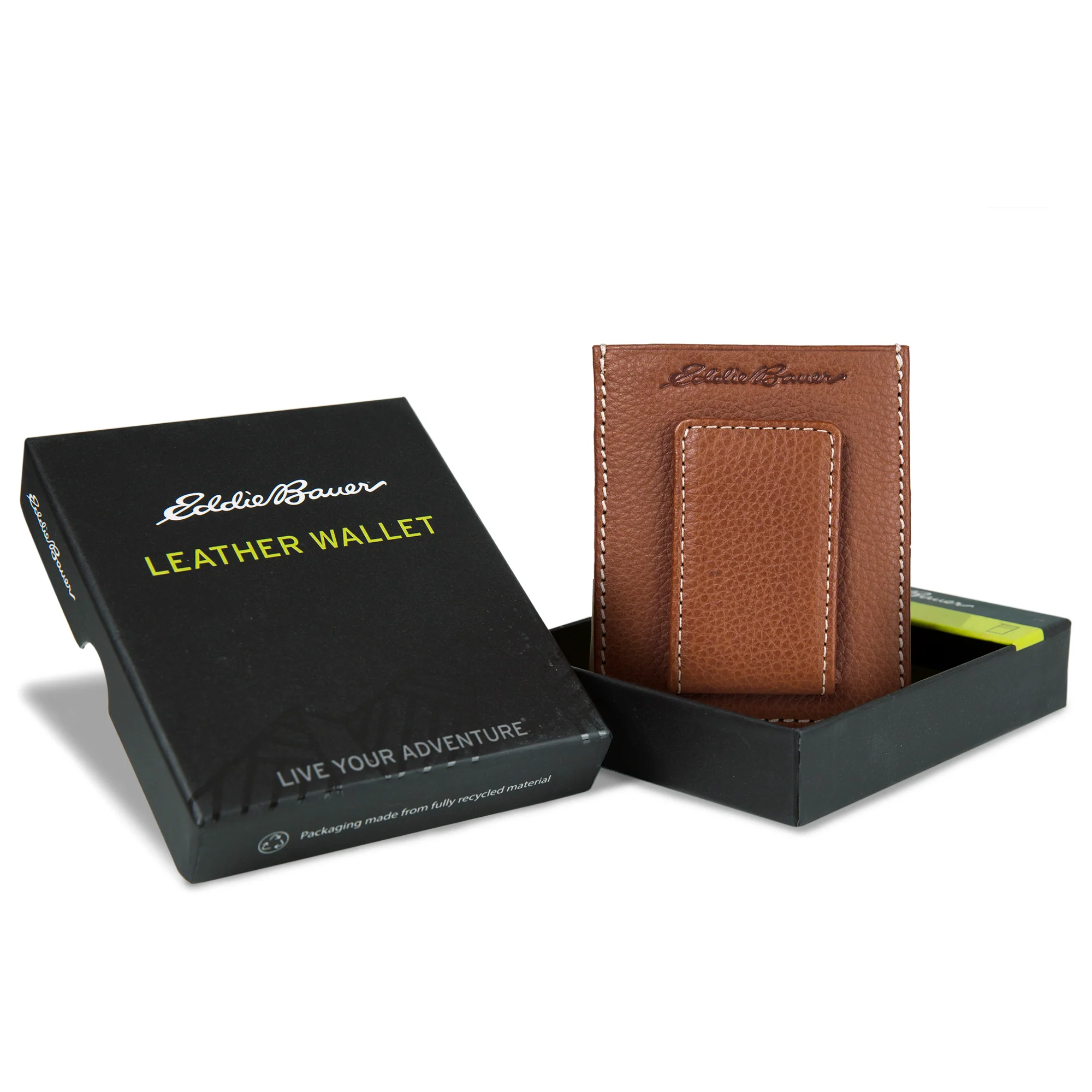 14104-eb-signature-top-stitch-magnetic-leather-card-case-7.webp EB Signature Top Stitch Magnetic Leather Card Case