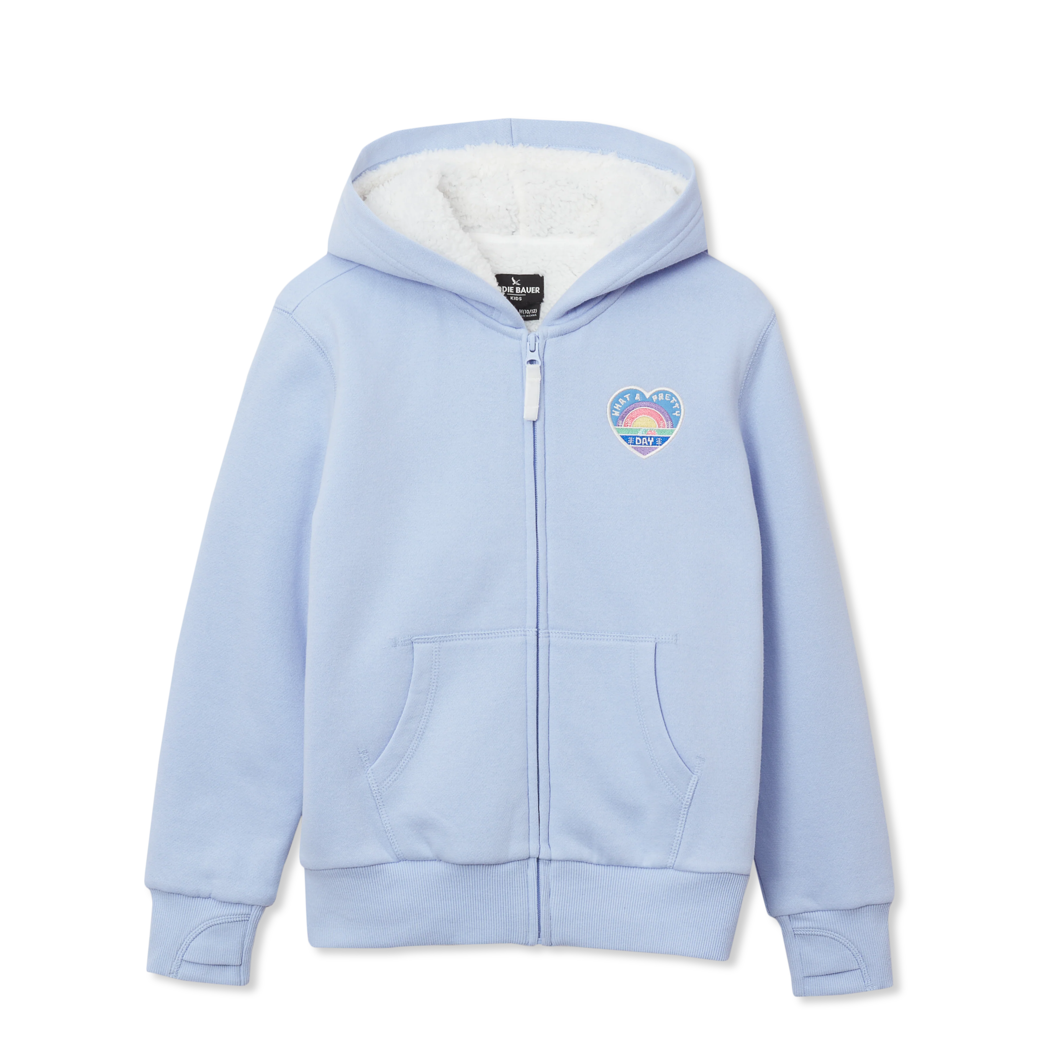 14535-girls-camp-fleece-faux-shearling-lined-hoodie-1.webp Girls Camp Fleece Faux Shearling-Lined Hoodie