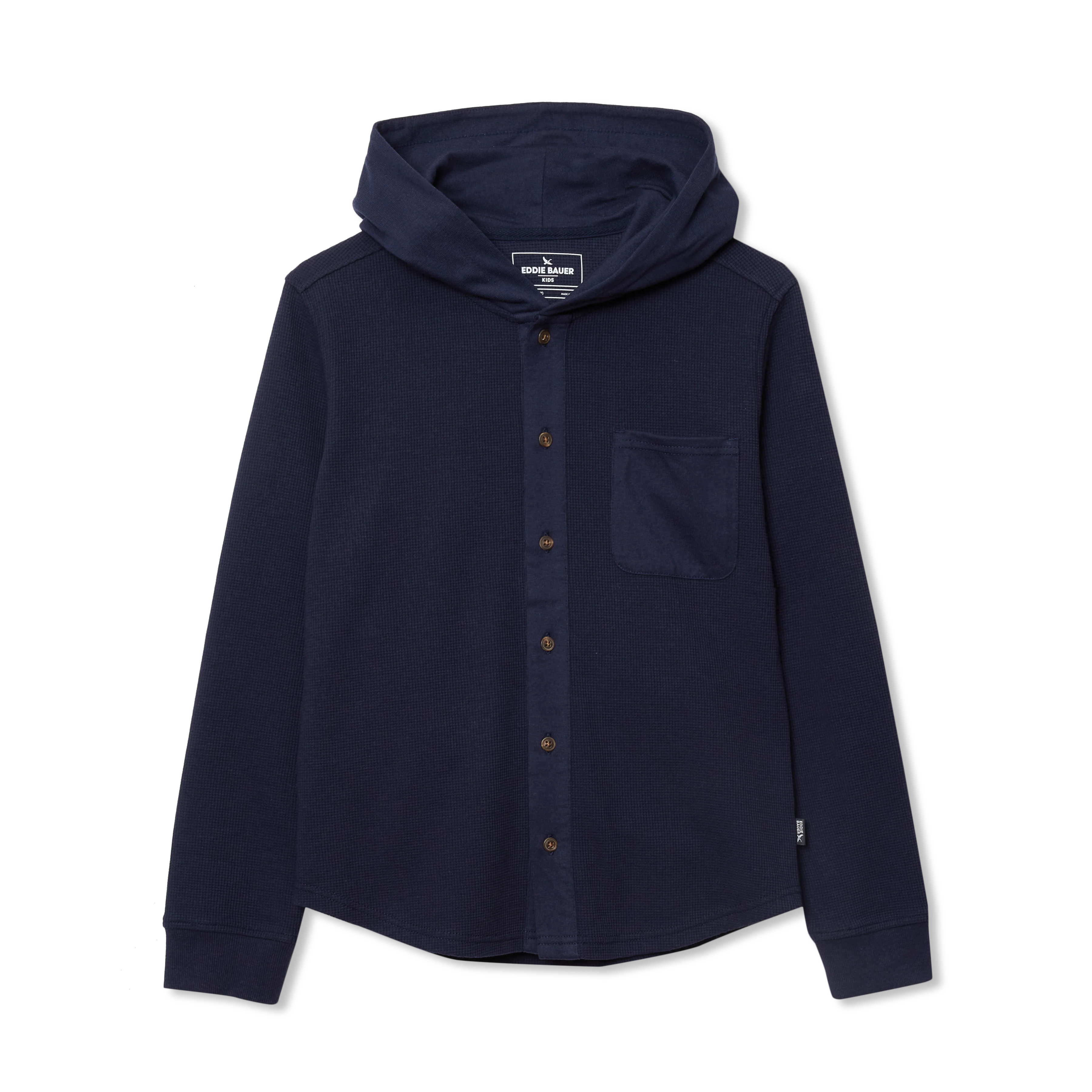 Boys Basin Thermal Hooded Button Down