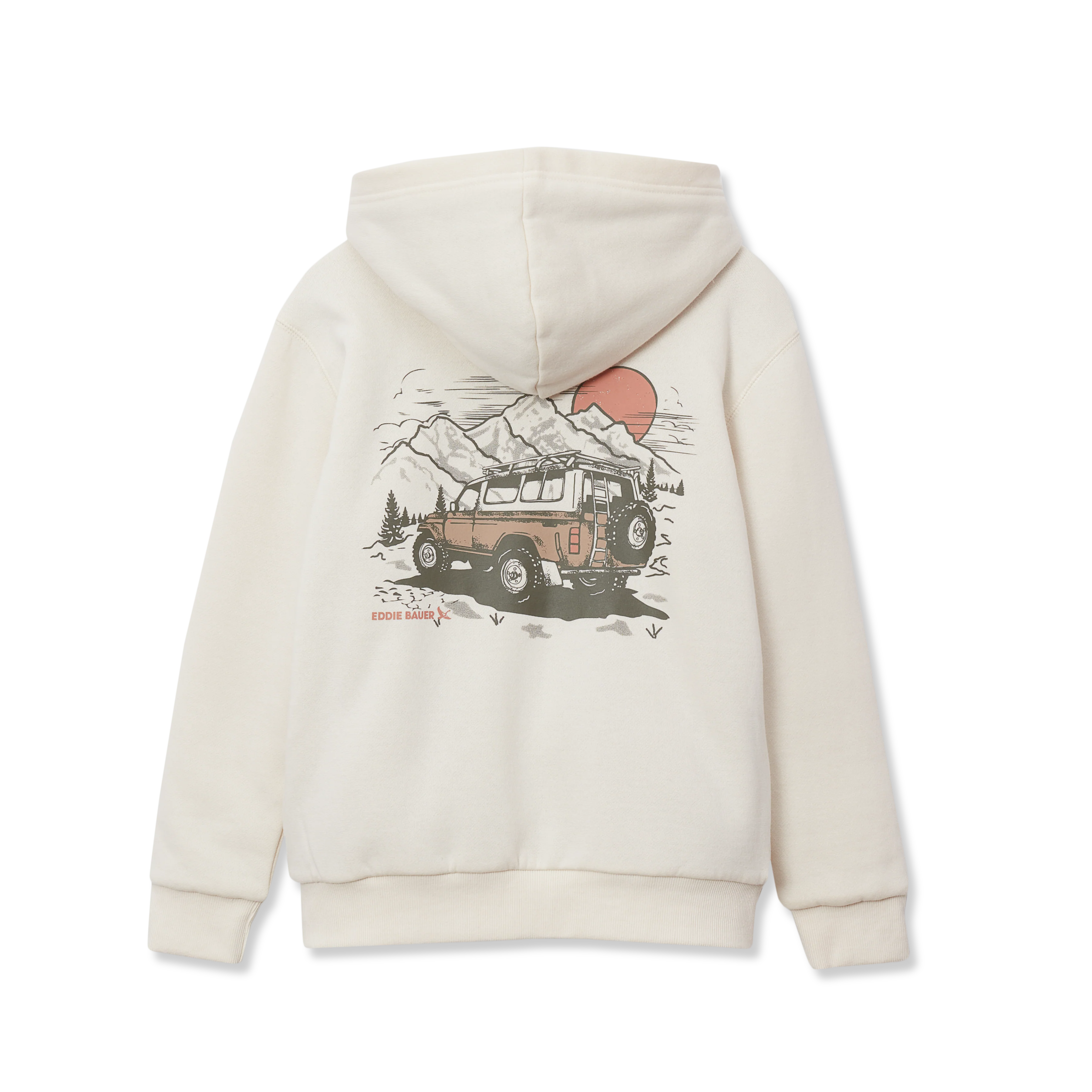 Boys Camp Fleece Faux Shearling-Lined Hoodie