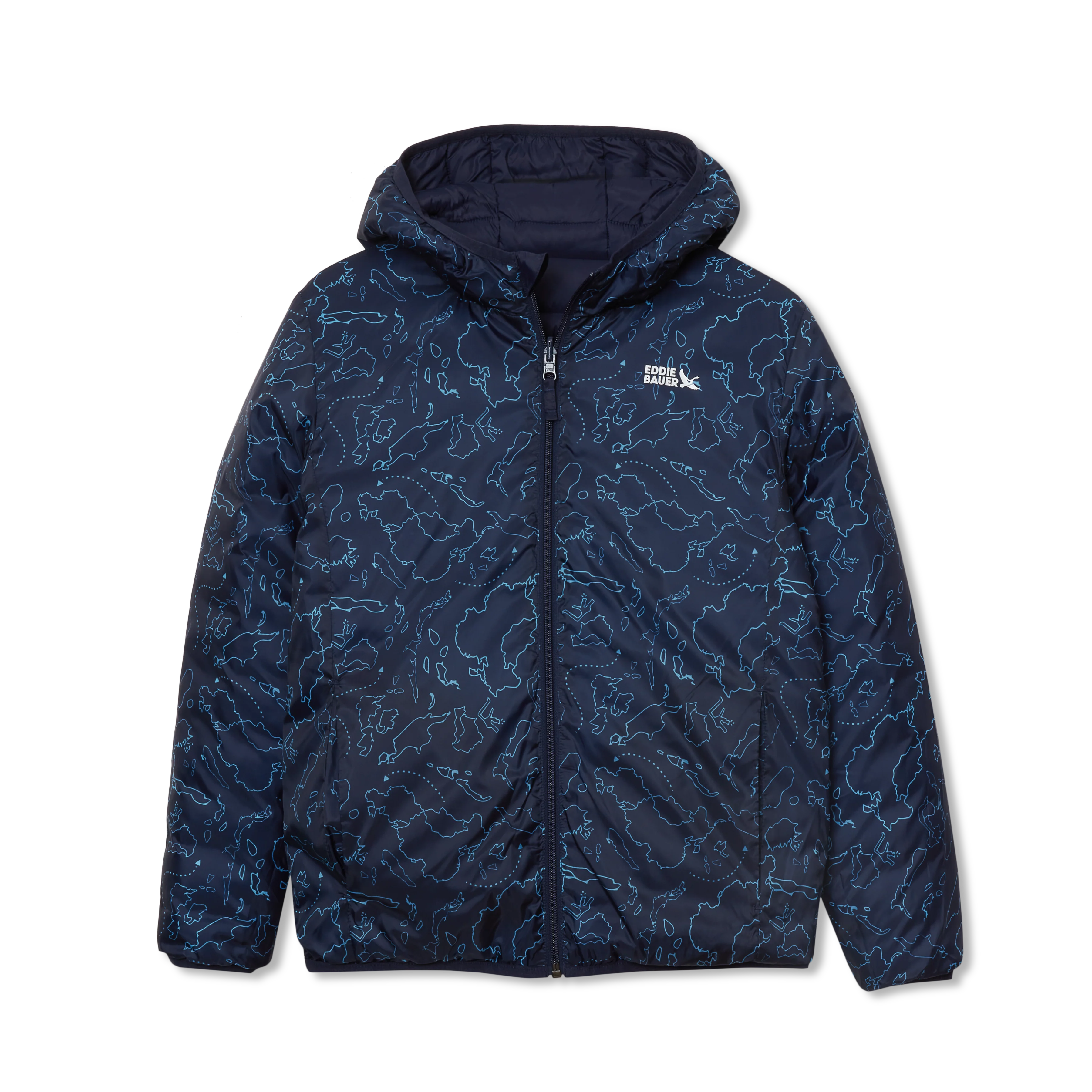 Kids Reversible Cirruslite Down Hooded Jacket