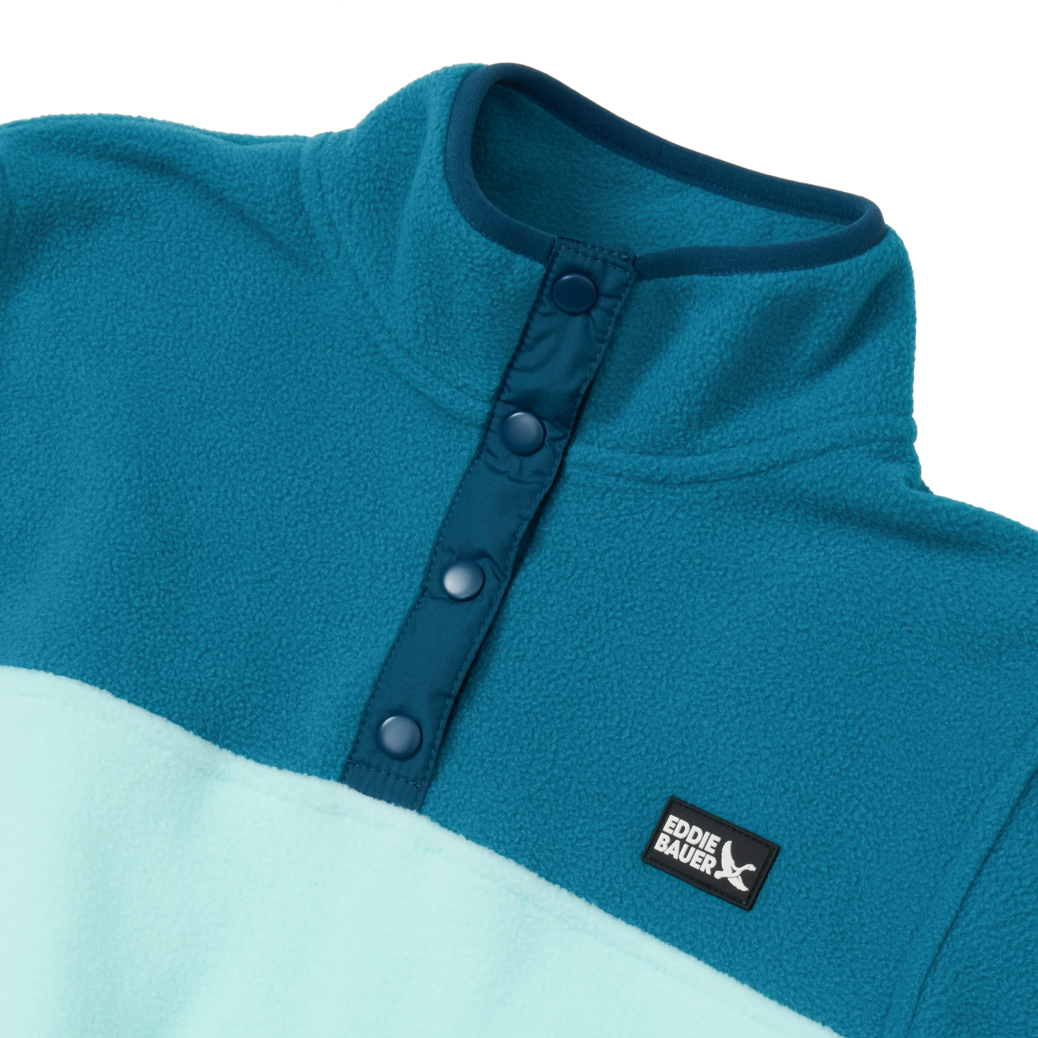 Girls Quest Fleece Snap Neck Pullover