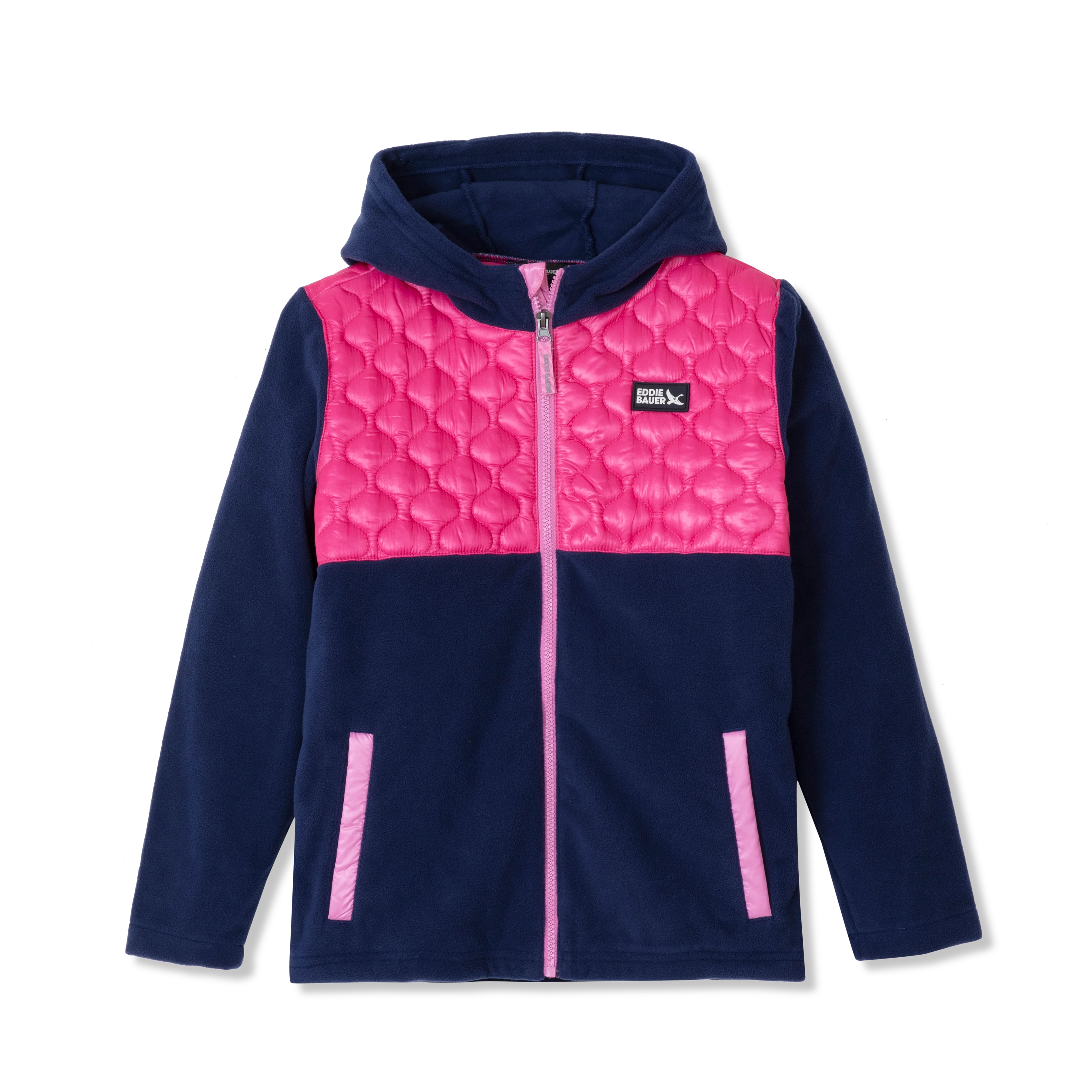 Kids Quest Fleece Mixed Media Hooded Jacket