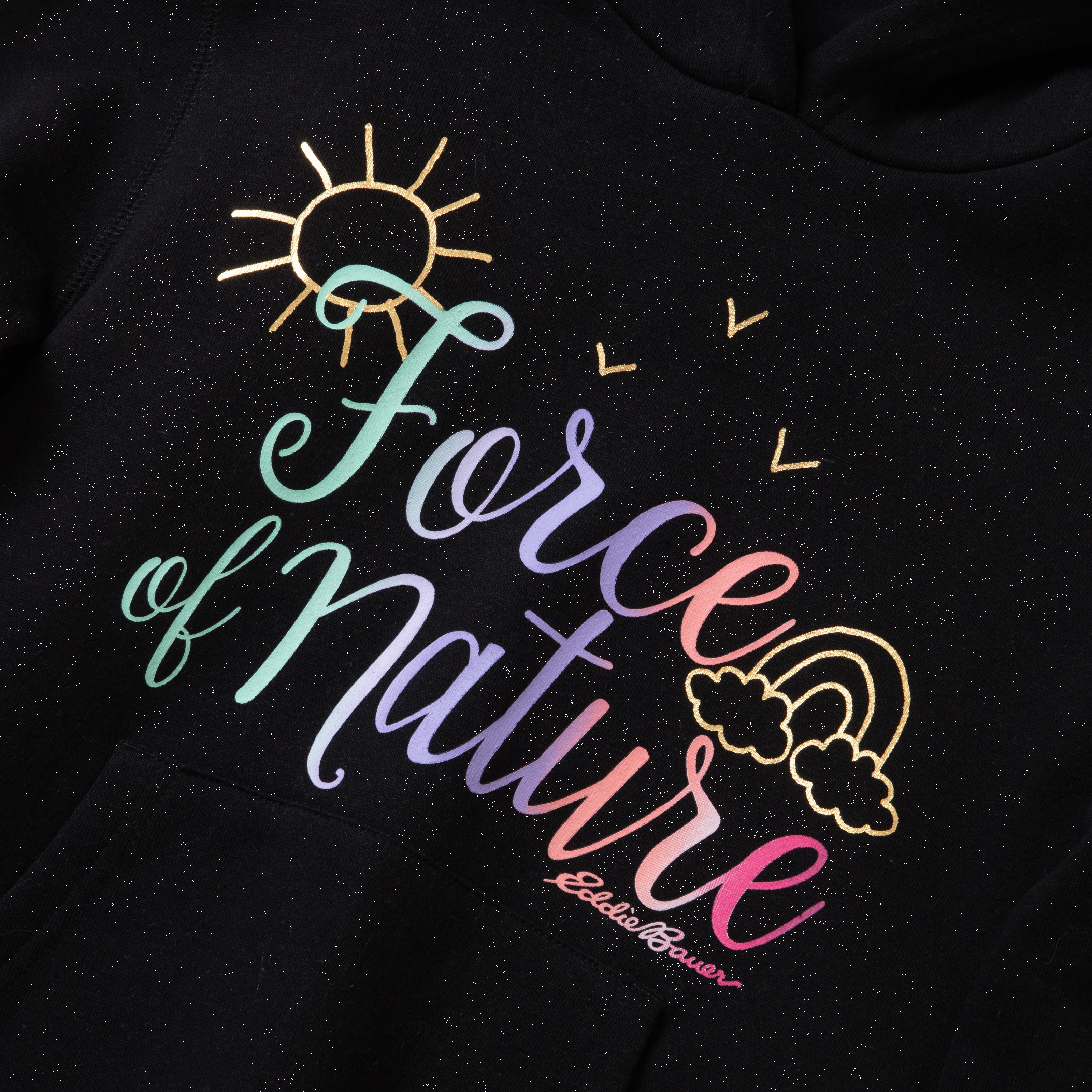 Girls Graphic Camp Fleece Hoodie
