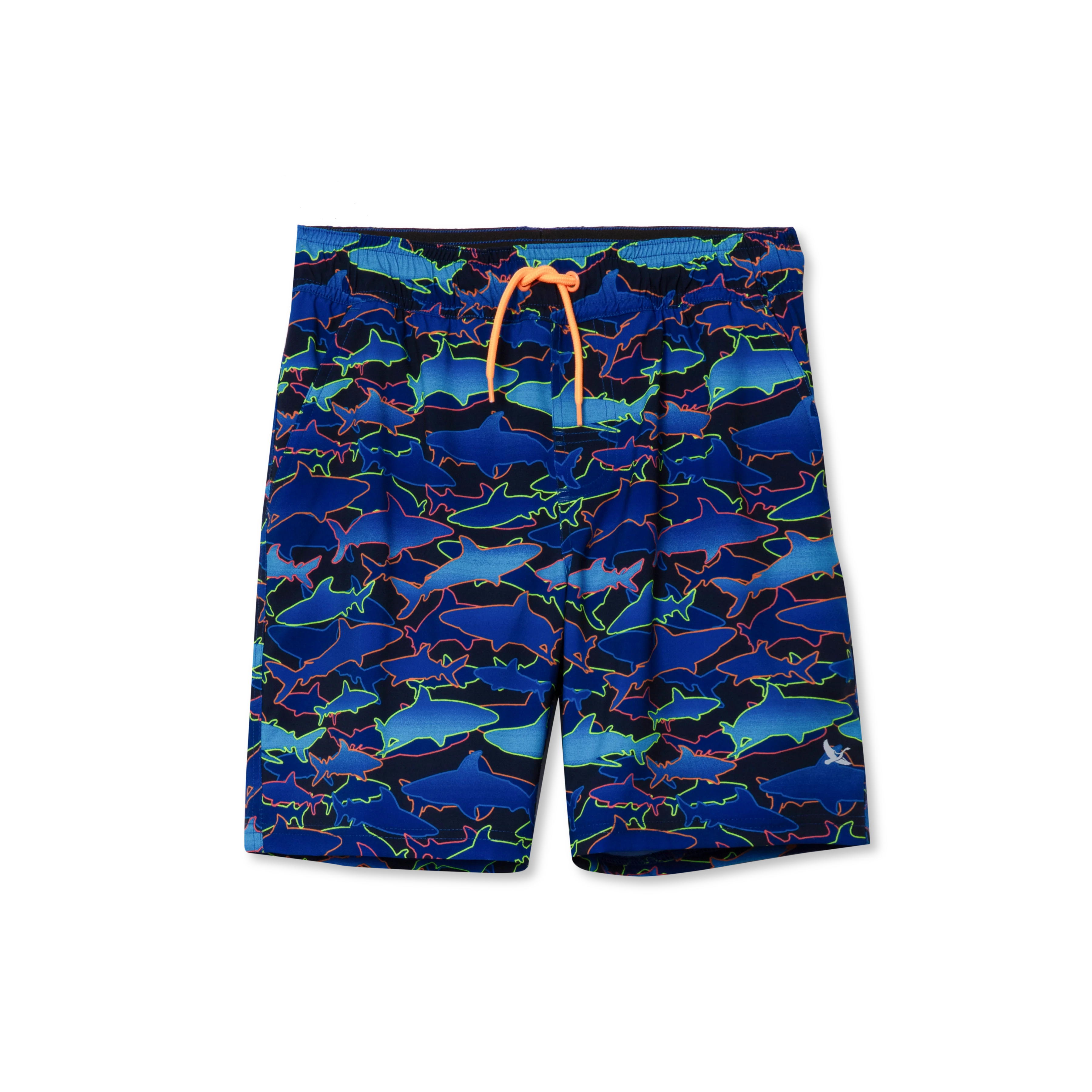 Boys Sea Spray Printed Comfort Liner Swim Shorts