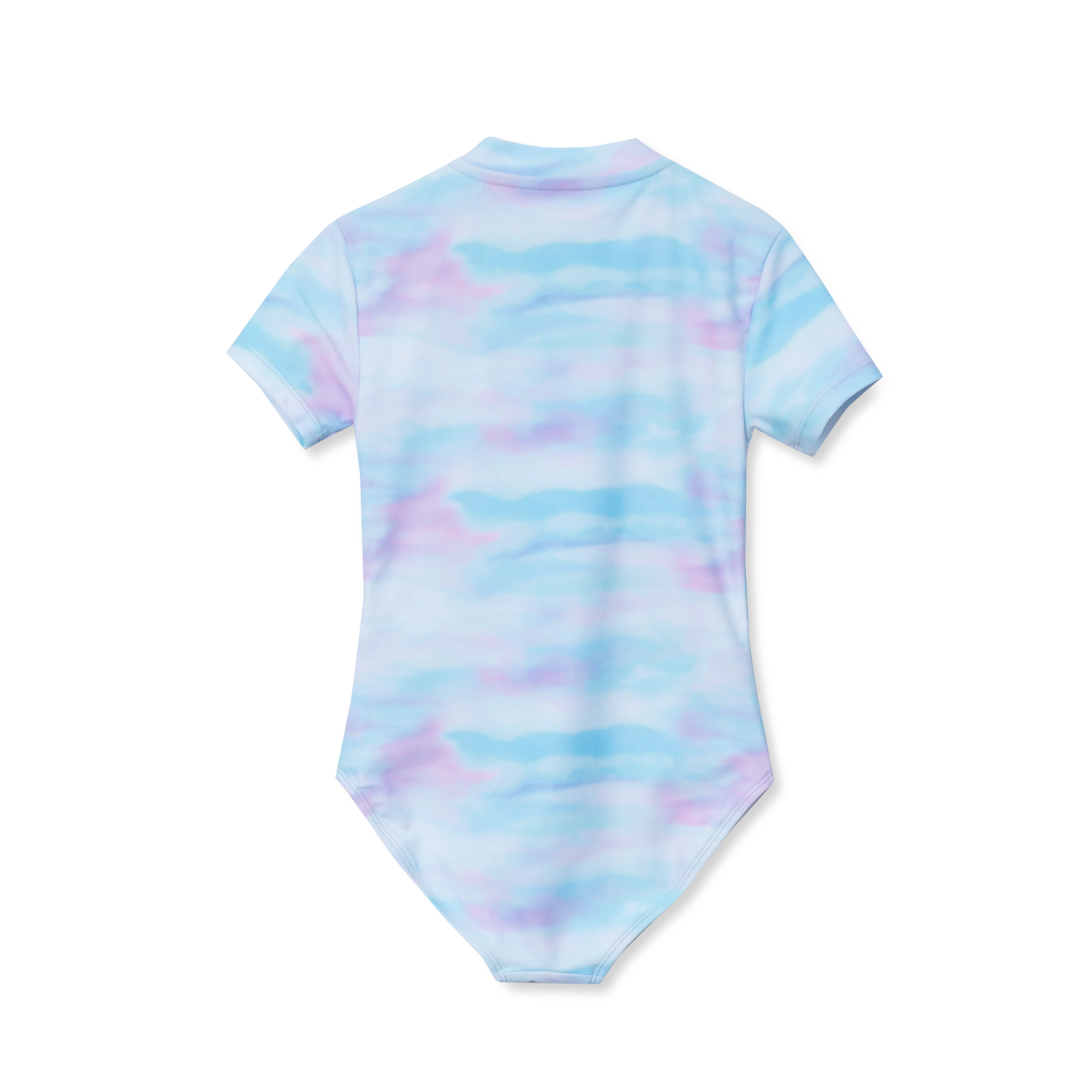 Girls Sea Spray SS One PC Zip Front Swimsuit
