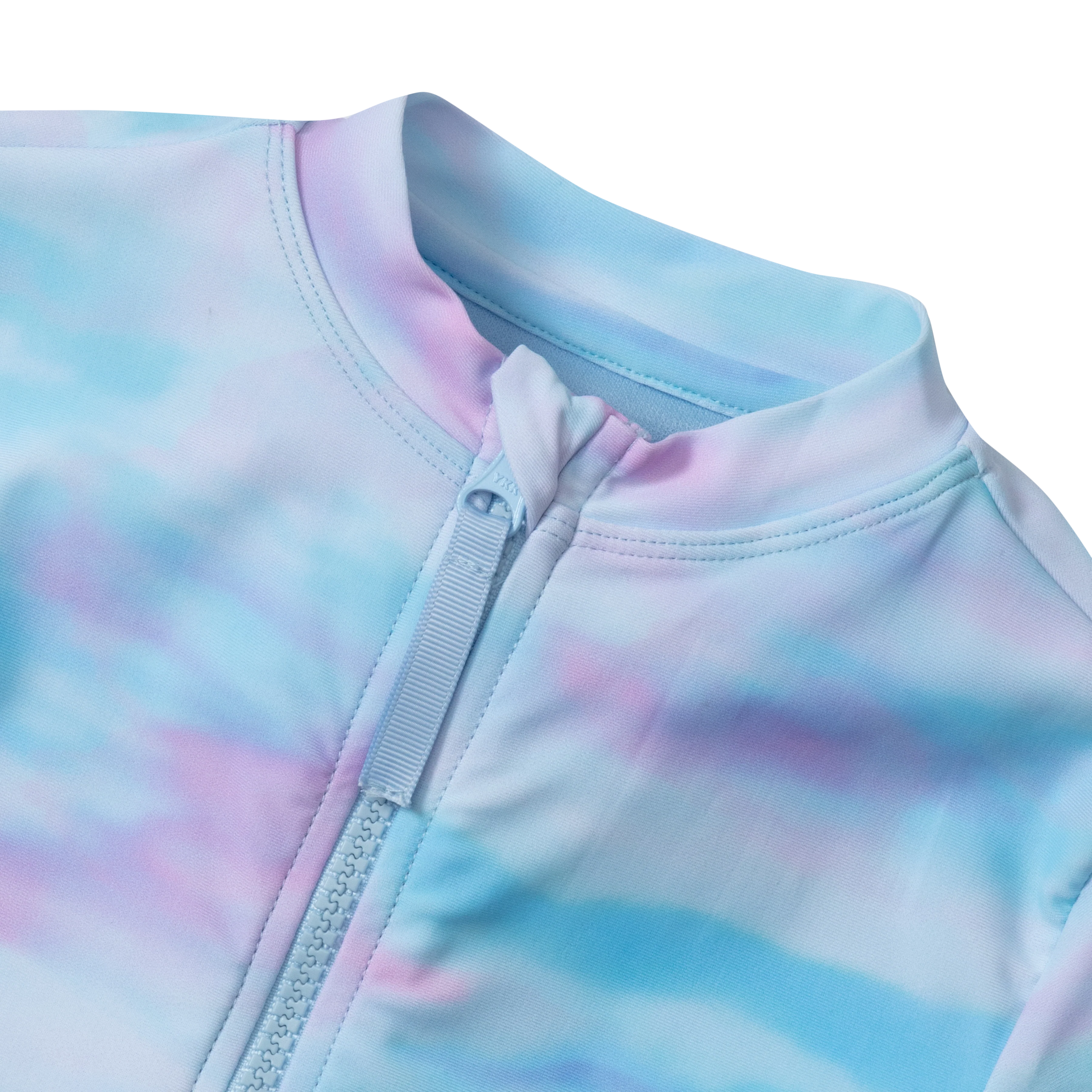Girls Sea Spray SS One PC Zip Front Swimsuit