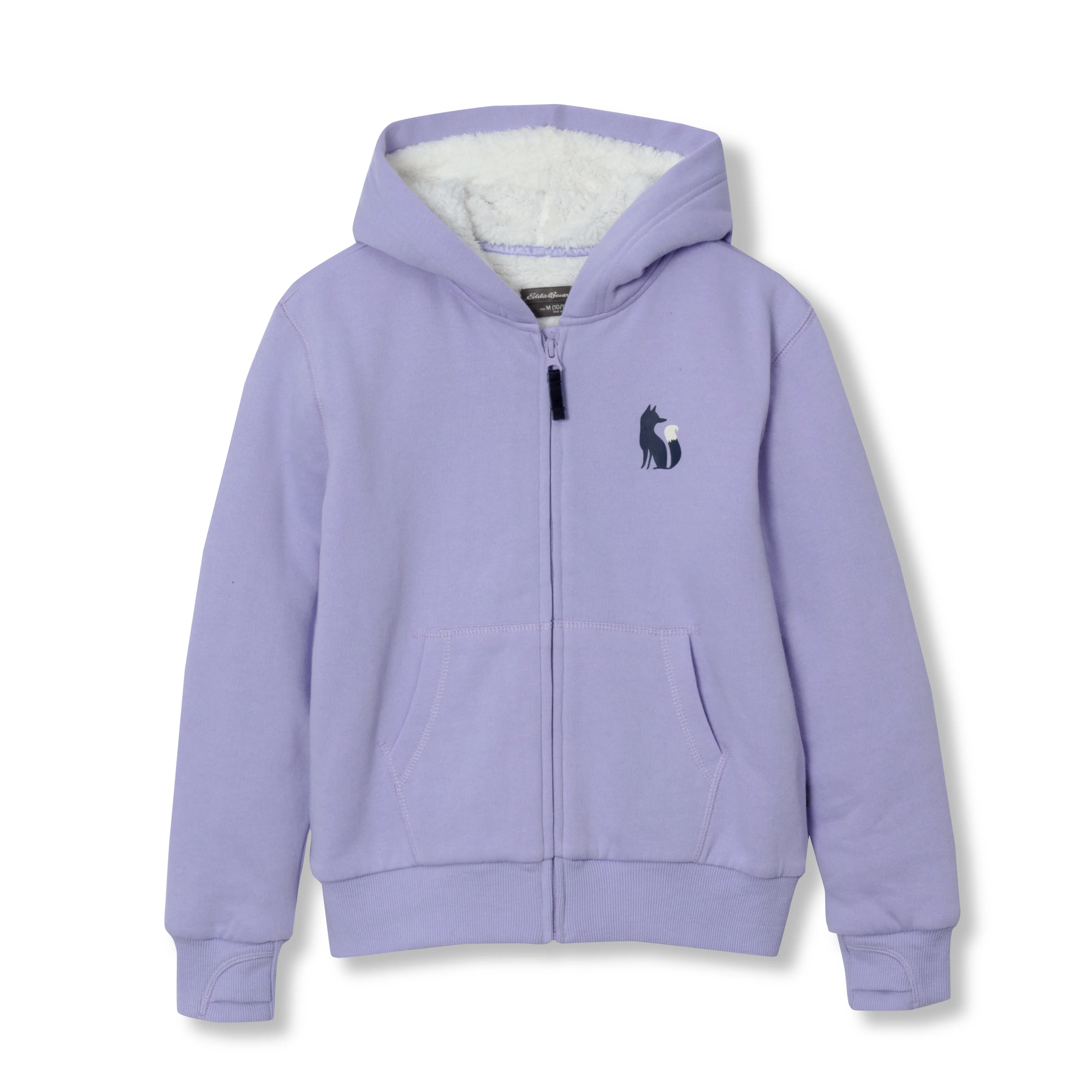 Girls Camp Fleece Faux Shearling-Lined Hoodie