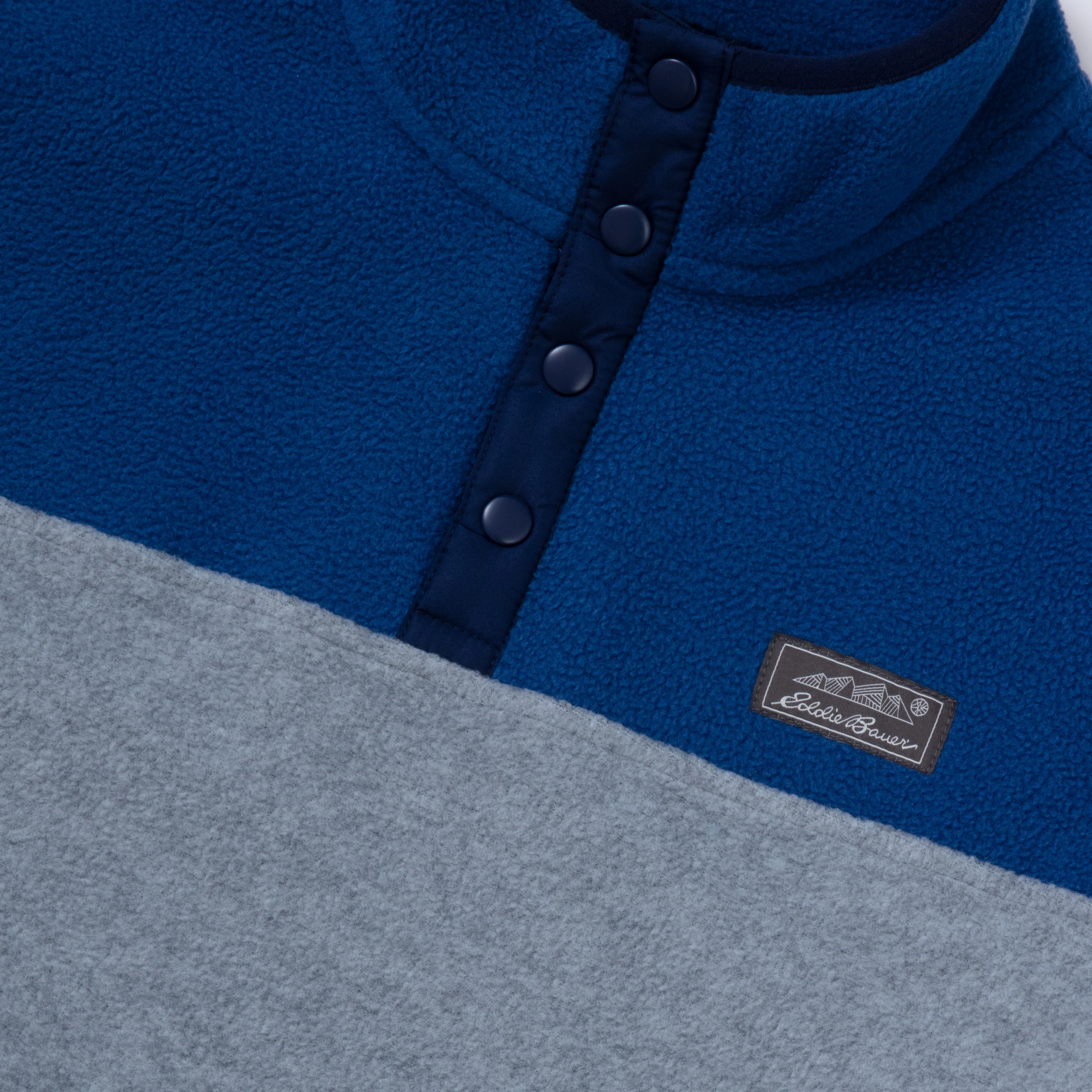 Boys Quest Fleece Snap Neck